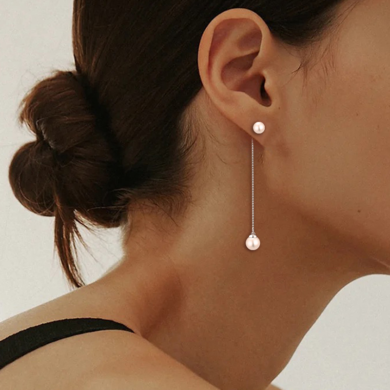 Elegant Pearl Drop Earrings for Women - Handmade Dangle Jewelry for Wedding, Party & Everyday Wear