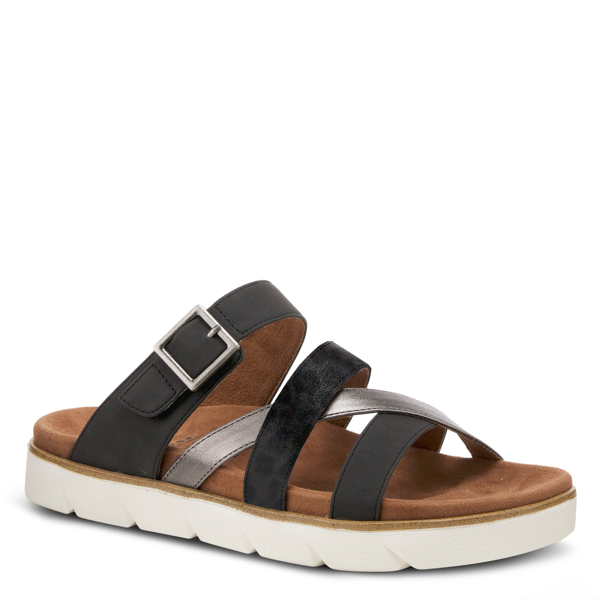 Spring Step Women's Fianna Slide Sandal - Comfortable Summer Casual Sandals for Beach, Pool & Outdoor Wear