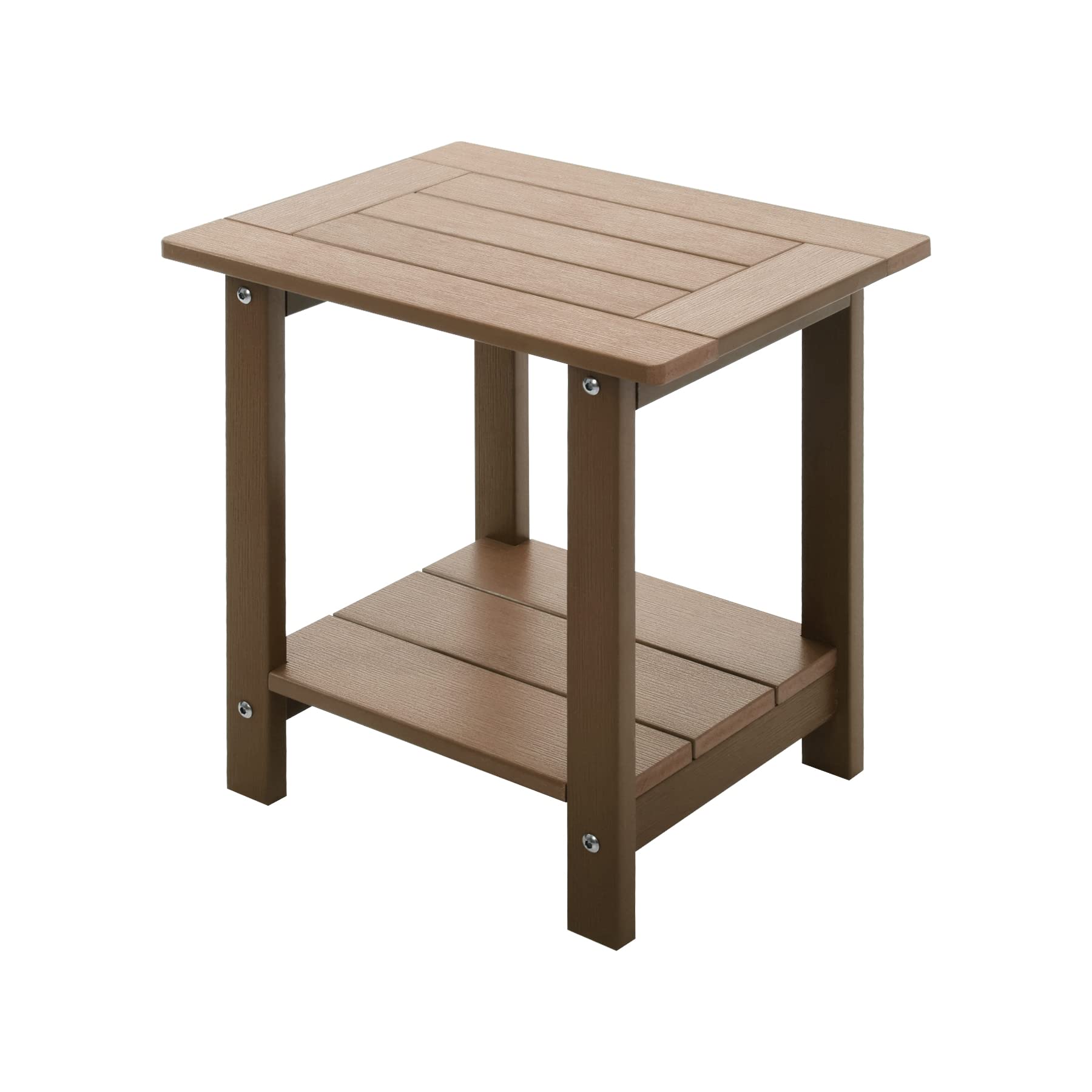Weather-Resistant Double Adirondack Outdoor Side Table - Durable Teak Rectangular Patio End Table for Adirondack Chairs | Perfect for Poolside, Garden, and Deck Relaxation