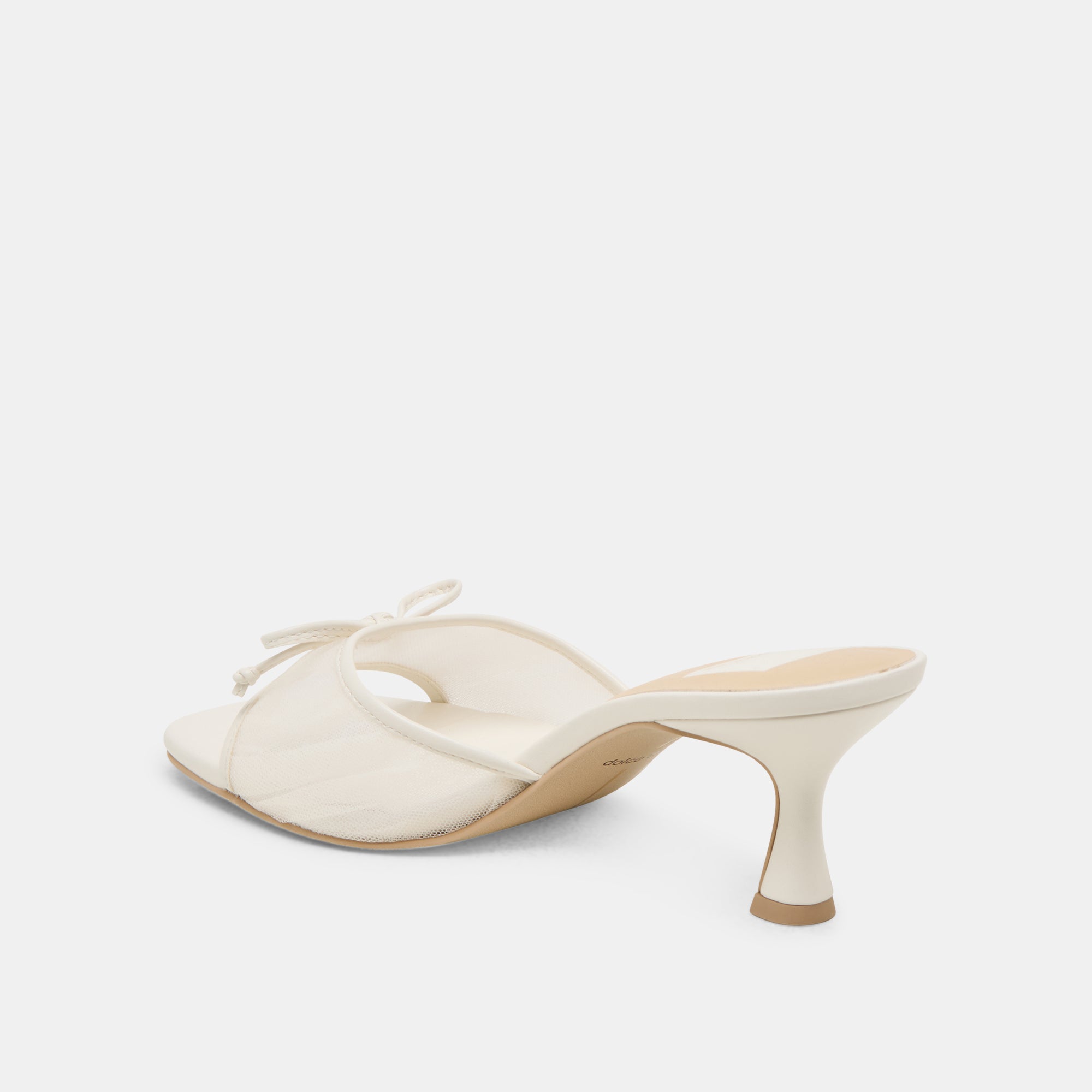 GALEN Women's White Tulle Heels - Elegant Wedding Shoes for Brides, Prom, Evening Parties & Special Occasions