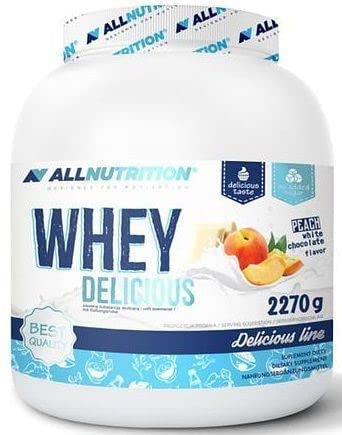 Allnutrition Whey Delicious Strawberry Protein Powder - 2270g (5 lbs) for Muscle Recovery & Post-Workout Shakes | Gym Supplement for Athletes & Fitness Enthusiasts