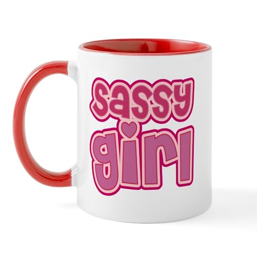 White/Red Inside - Sassy Girl Mug