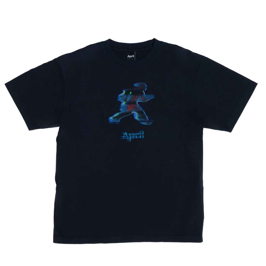 April Running Tee - Lightweight Moisture-Wicking Performance T-Shirt for Men & Women - Black - Perfect for Jogging, Gym Workouts & Outdoor Activities