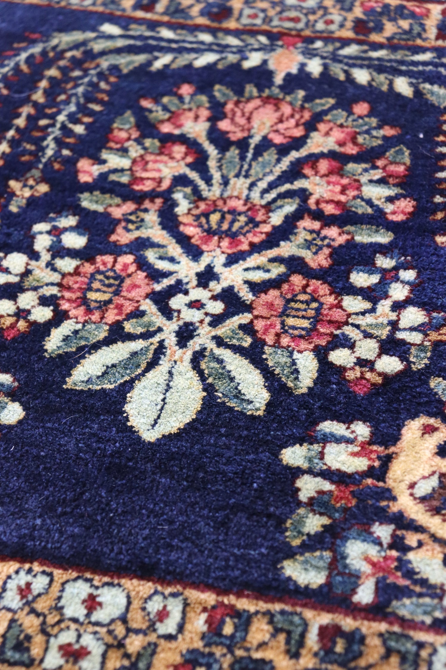 Handwoven Antique Kerman Persian Rug Pair - Traditional Oriental Carpet J66273 for Living Room, Bedroom & Home Decor