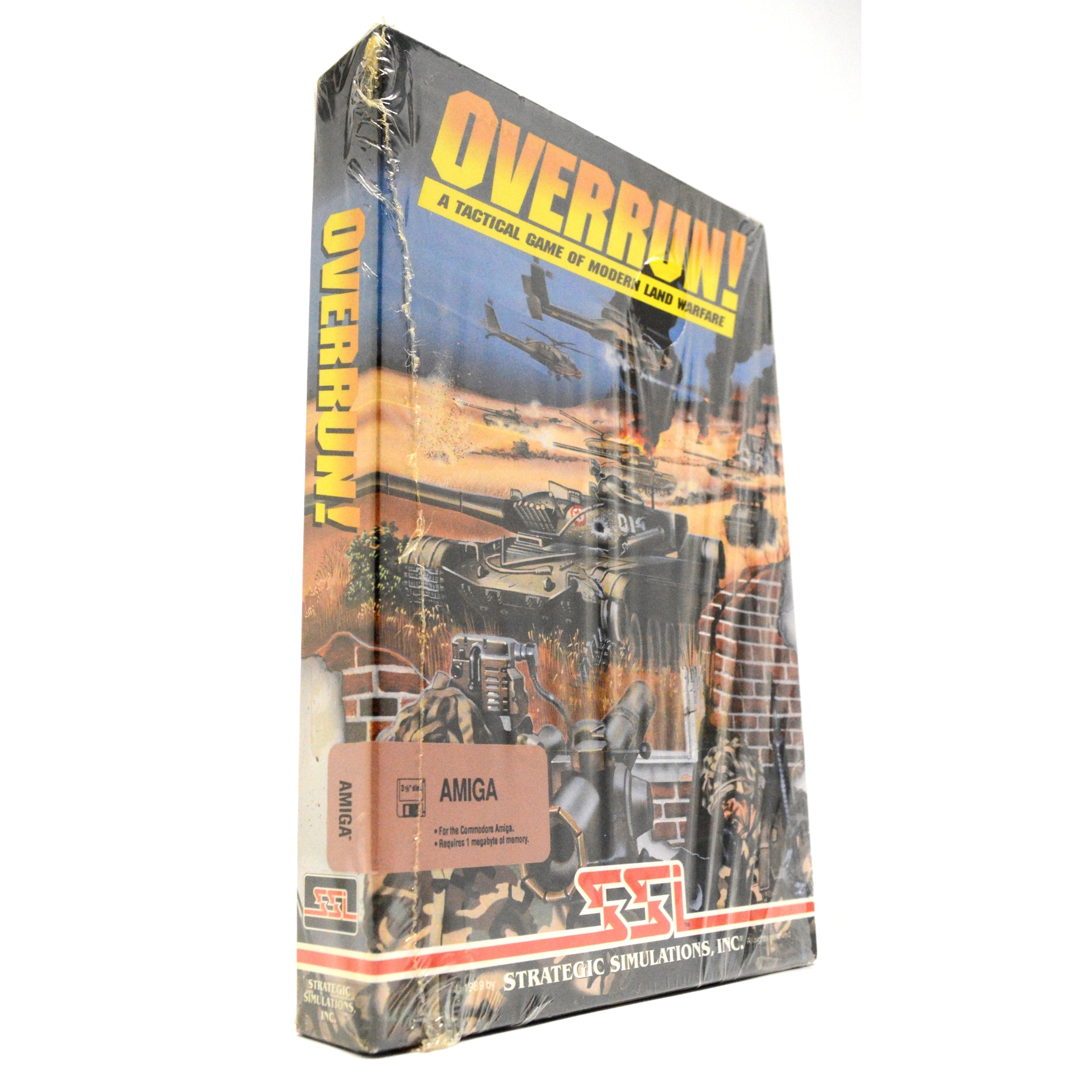 Brand New AMIGA OVERRUN! Tactical Warfare Computer Game - Factory Sealed by SSI | Classic Strategy Game for PC Gaming Enthusiasts & Retro Collectors