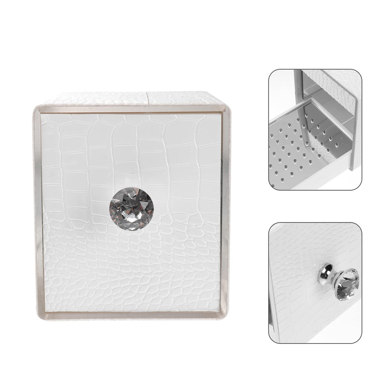 1pc Acrylic Nail Drill Bit Holder Box - Portable Nail Art Grinding Drill Stand with Storage Container for Nail Art Supplies | Perfect for Nail Salons, Home Manicures & Professional Nail Technicians