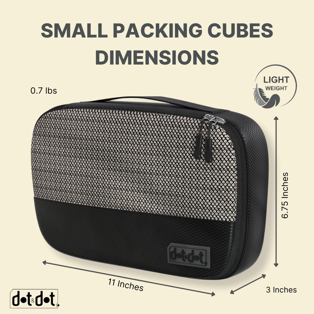 5-Piece Packing Cubes Set for Suitcases & Carry-On Luggage - Travel Organizer Bags for Efficient Packing | Perfect for Business Trips, Vacations & Weekend Getaways