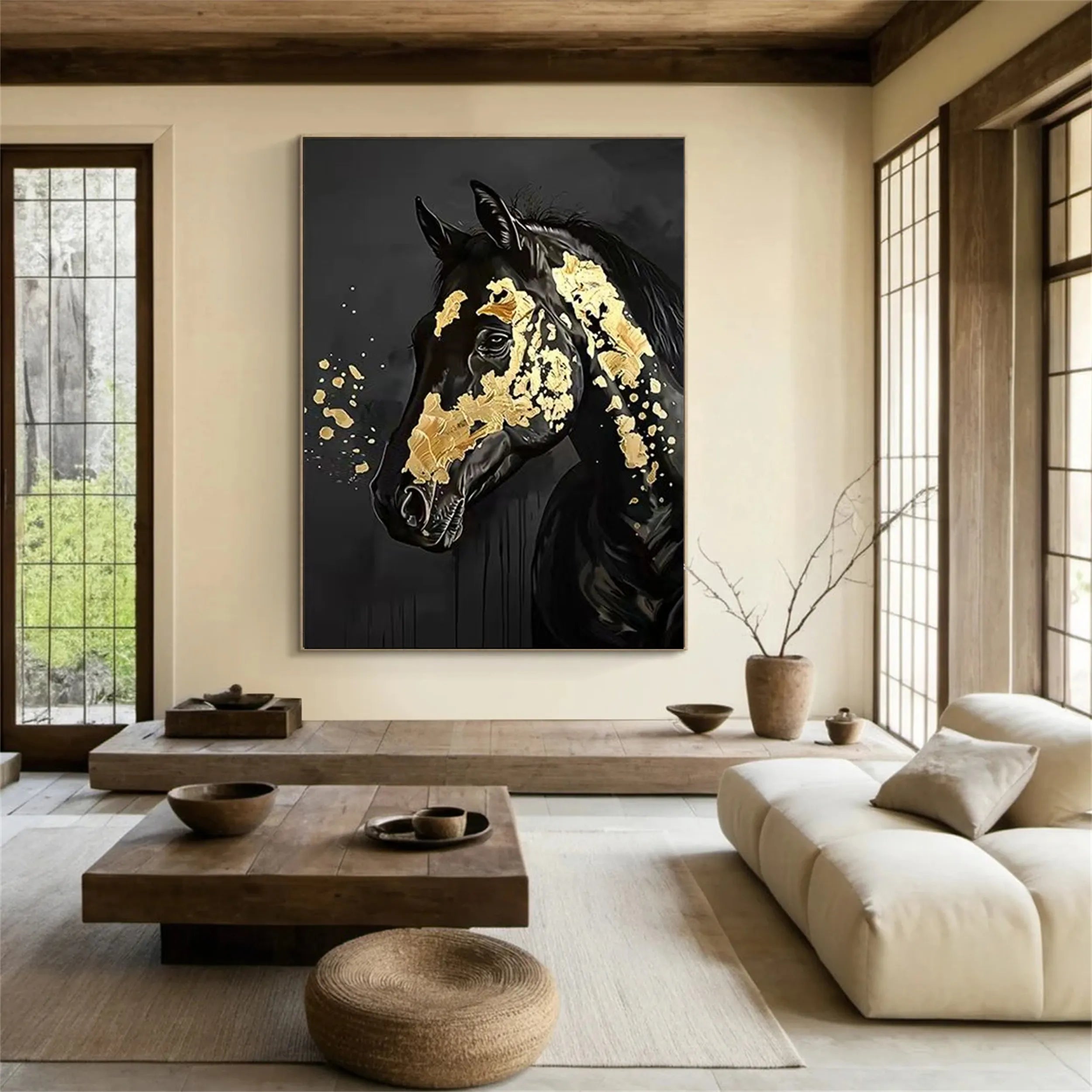 Animal Art Painting #AP038 - Handmade Canvas Wall Decor for Living Room, Bedroom & Office - Perfect Gift for Pet Lovers & Home Decor