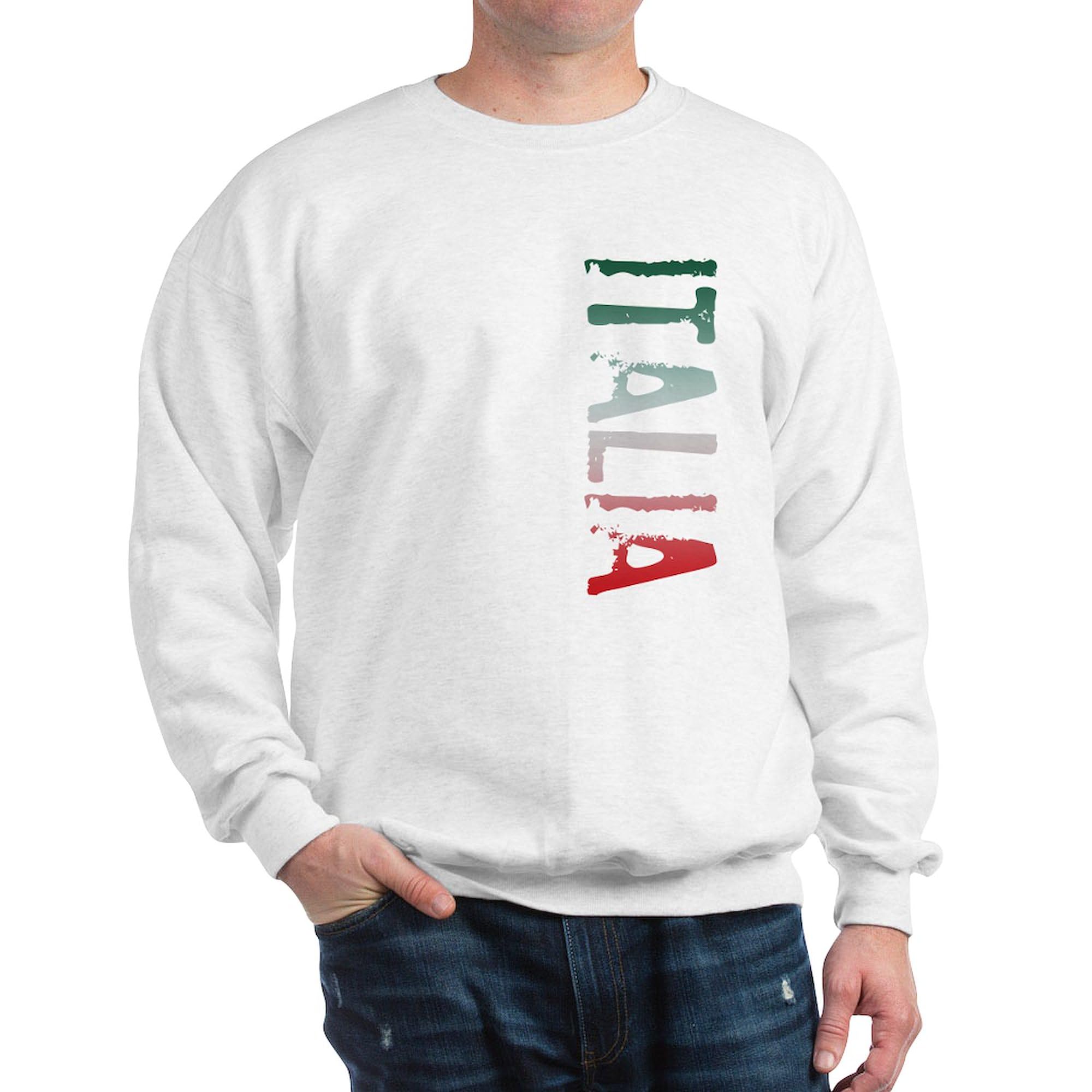 Italia Sweatshirt - Classic Crew Neck Lightweight Pullover for Men & Women | Italian Themed Casual Wear for Coffee Shops, Travel & Everyday Comfort