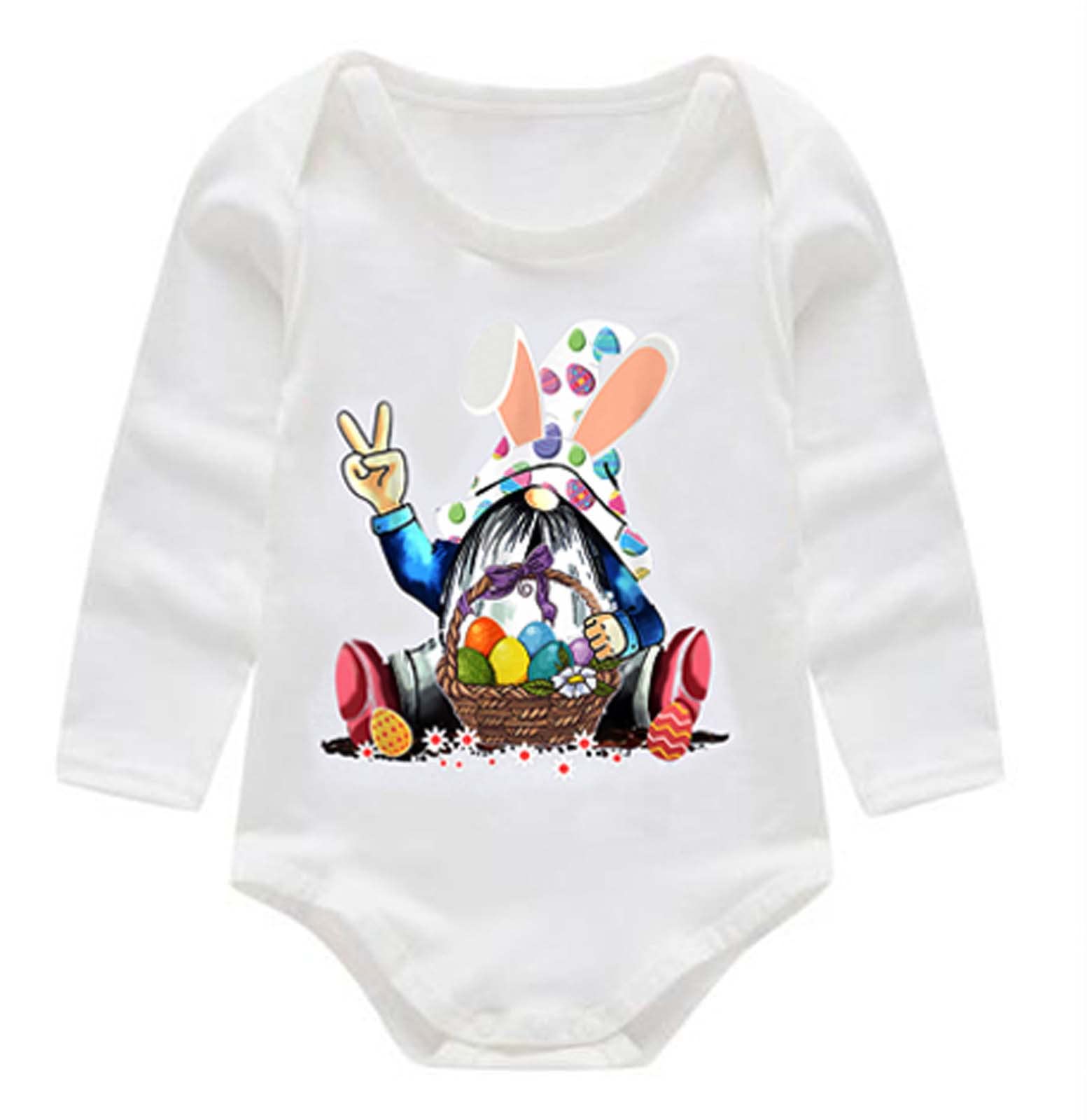 Cartoon Printed White Romper Jumpsuit for Toddler Girls & Boys - Summer Baby Clothes Overalls | Perfect for Playtime, Beach & Outdoor Activities