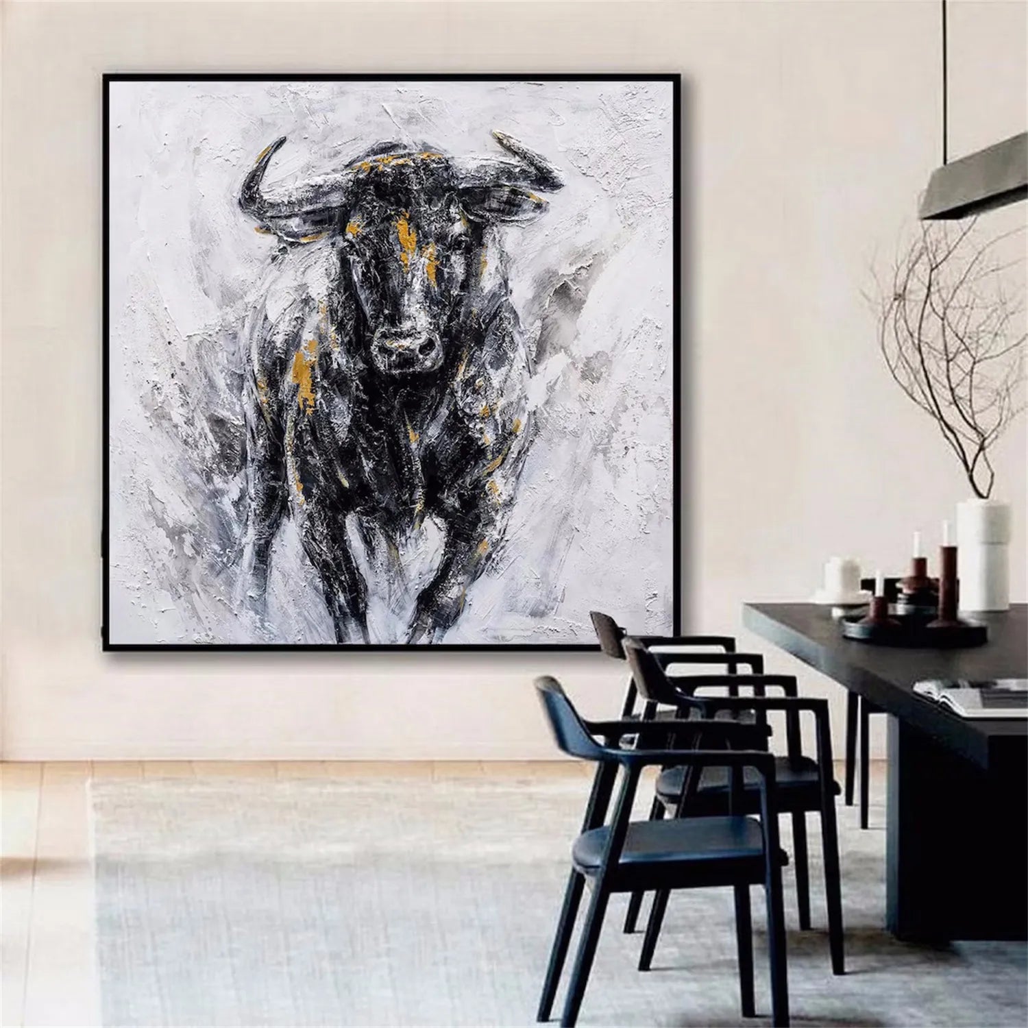 Animal Art Painting #AP053 - Handmade Wildlife Canvas Art for Home & Office Decor | Perfect for Living Room, Bedroom, and Gift Giving