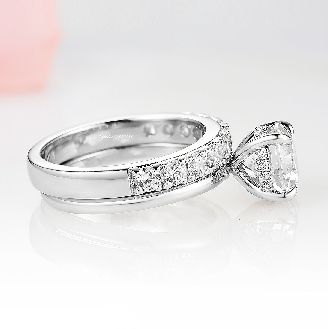 IGI Certified Lab Grown Diamond Solitaire Engagement Ring Set in 14K White Gold - Perfect for Proposals, Anniversaries & Wedding Bands