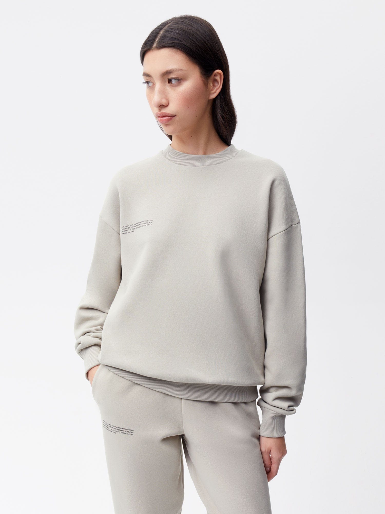Women's 365 Heavyweight Fleece Pullover Sweatshirt - Soft Stone Grey - Cozy Casual Wear for Winter & Fall Fashion