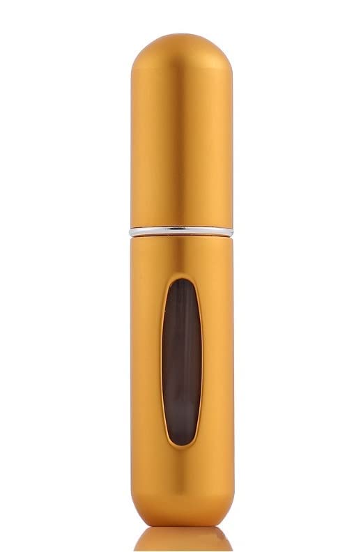 MEETO Mini Travel Perfume Atomizer - Pocket Sized Refillable Aluminum Perfume Spray Bottle with Pump | Perfect for Gym, Travel, Purse & On-The-Go Fragrance Touch Ups
