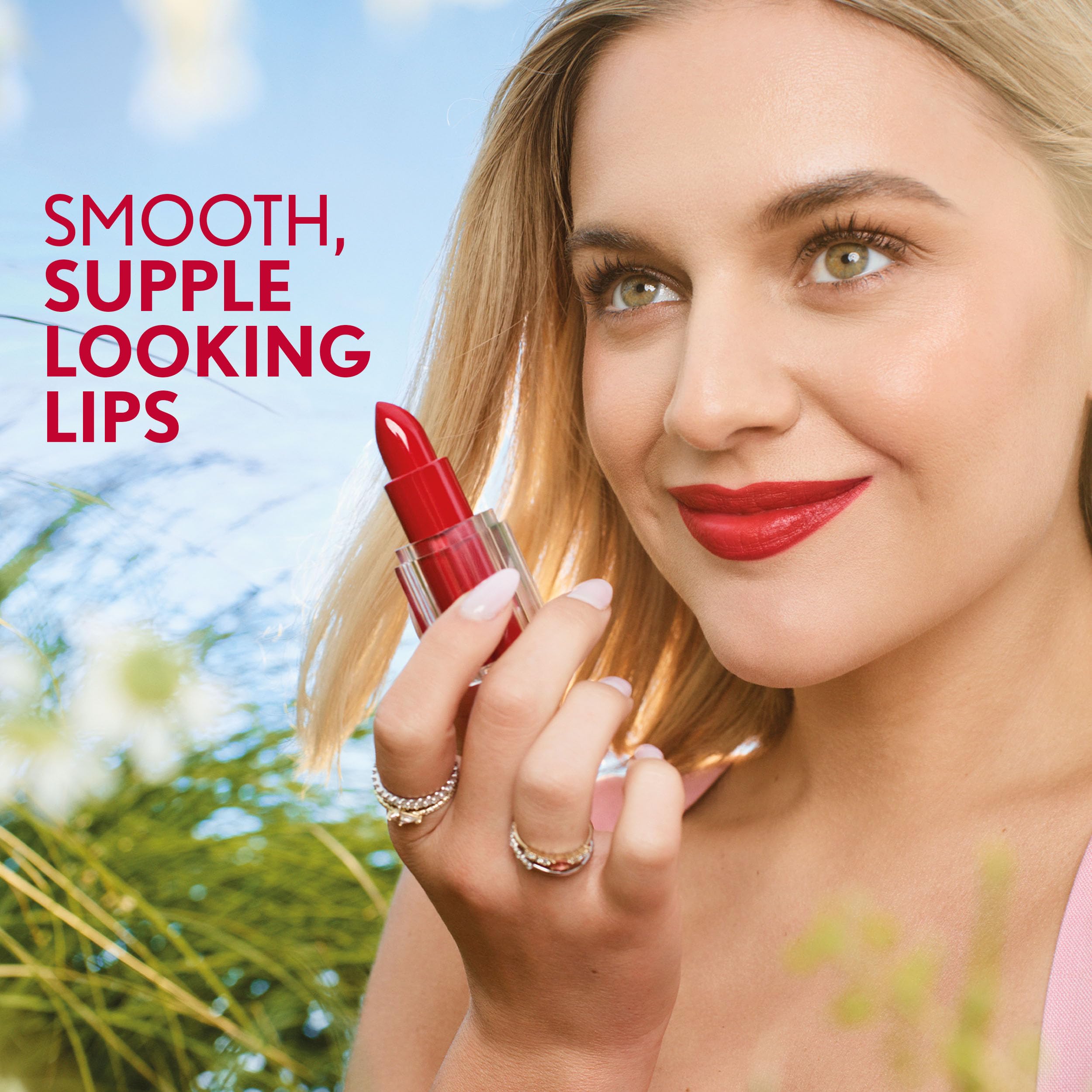 COVERGIRL Clean Lip Color - Moisturizing Satin Finish with Squalane, Avocado & Aloe - Carmine-Free, Non-Drying Lipstick (0.12oz) - Perfect for Daily Wear & Special Occasions