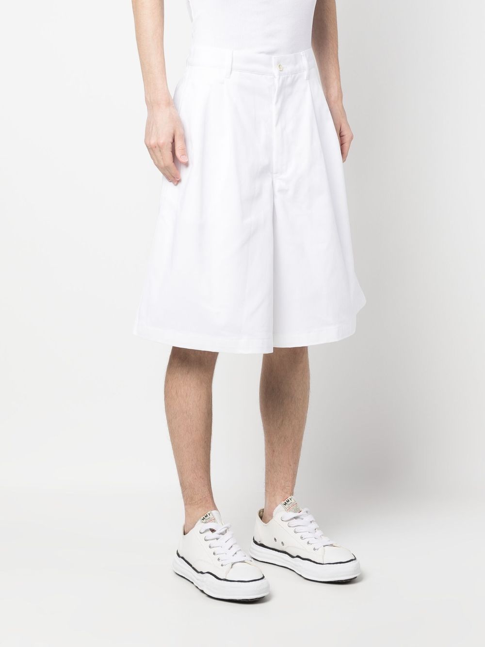 Comme des Garcons White Shorts for Men & Women - Trendy Casual Summer Shorts for Streetwear & Beach Outfits