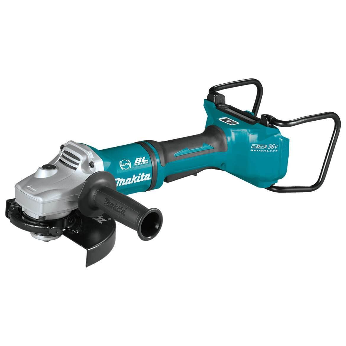 Makita XAG22ZU1 18V X2 LXT Brushless Cordless 7-Inch Cut-Off/Angle Grinder with Electric Brake & AWS - Tool Only - Perfect for Metal Cutting, Concrete Grinding, and DIY Projects