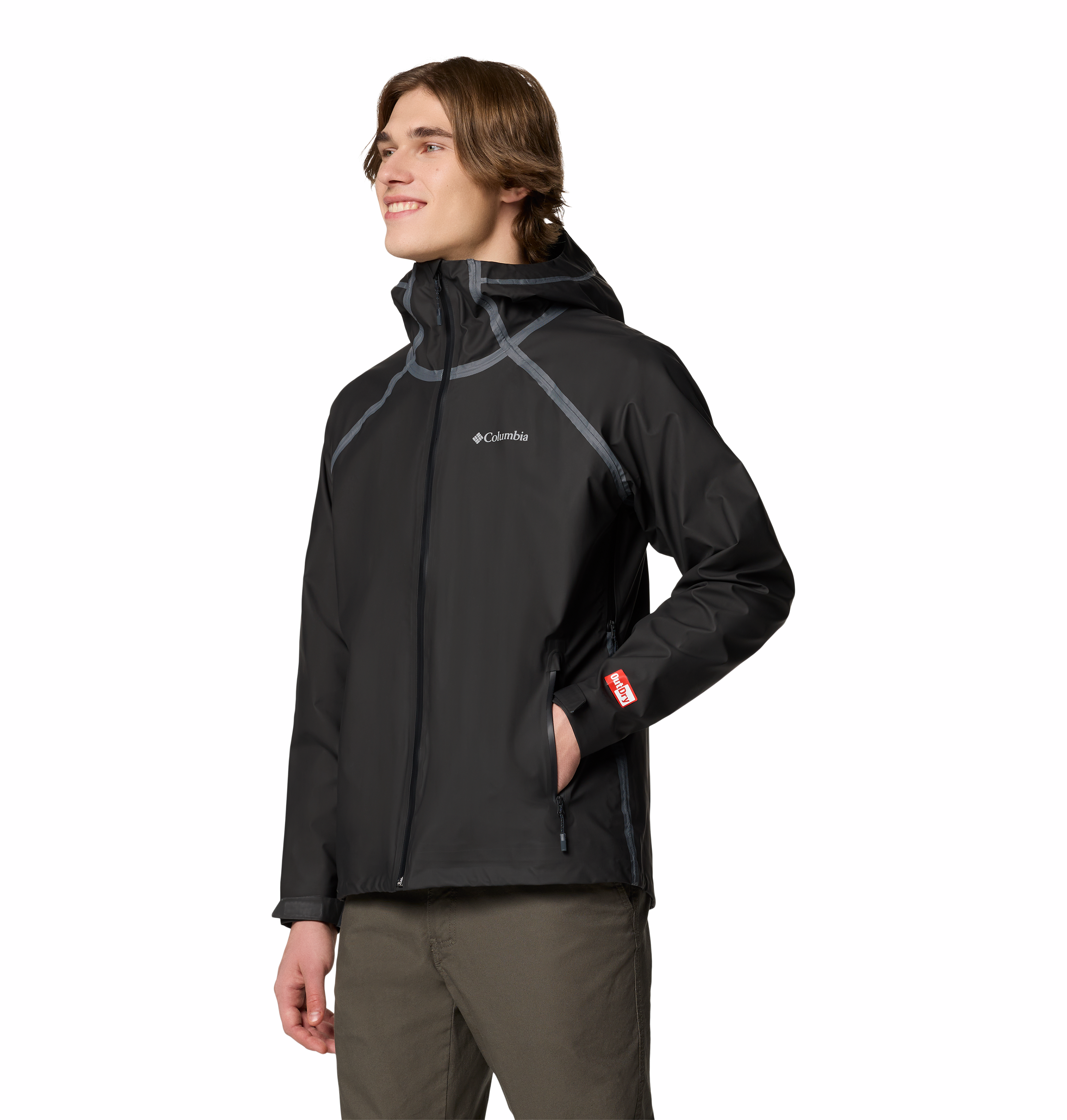 Columbia Men's Reign No Shine™ Waterproof Jacket - Lightweight Raincoat for Hiking, Camping & Outdoor Activities