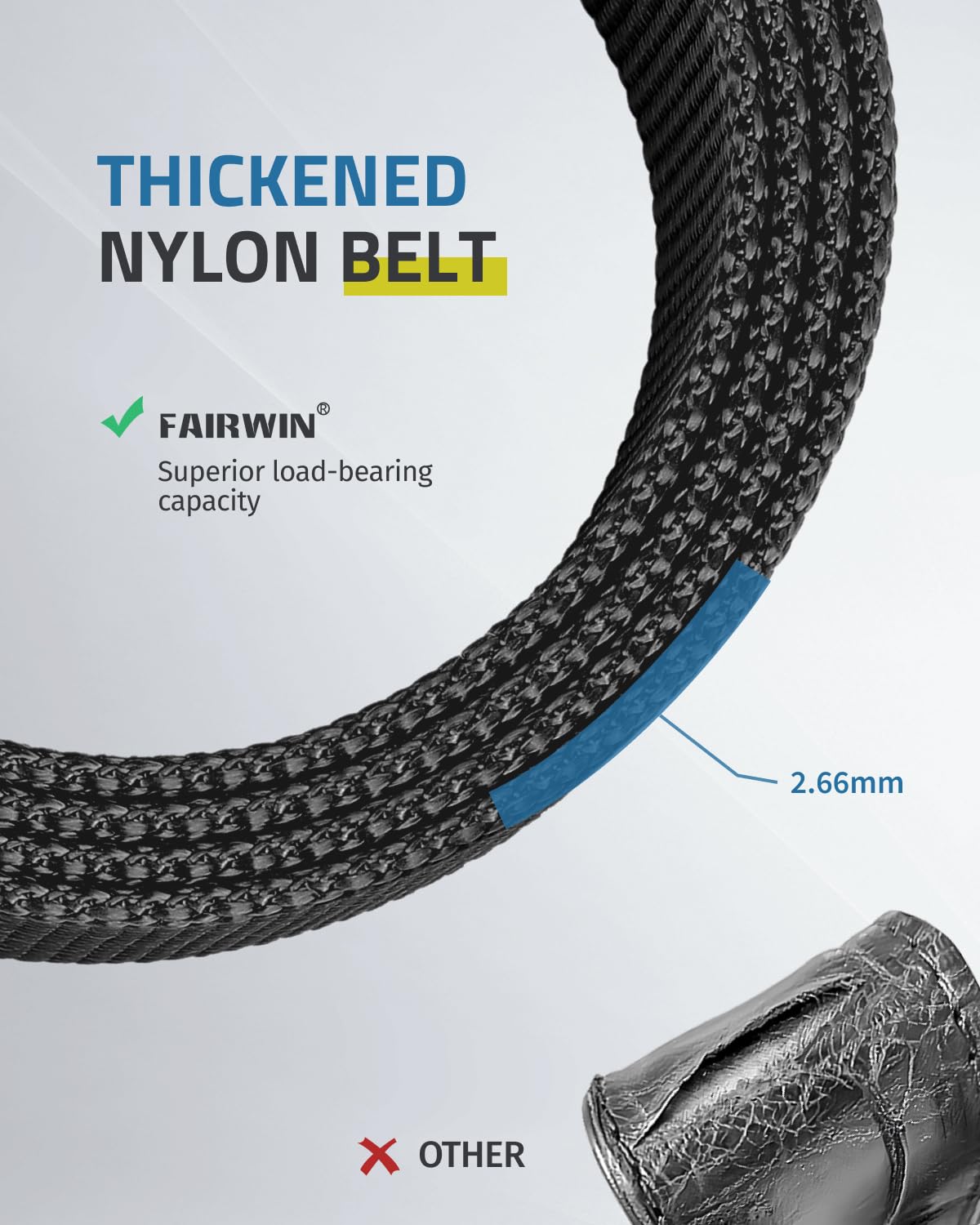 FAIRWIN Tactical Belt - Military Style Heavy Duty Webbing Riggers Belt with Quick Release Metal Buckle for Outdoor, Hiking, Shooting & EDC Gear | Durable Gun Belt for Men & Women