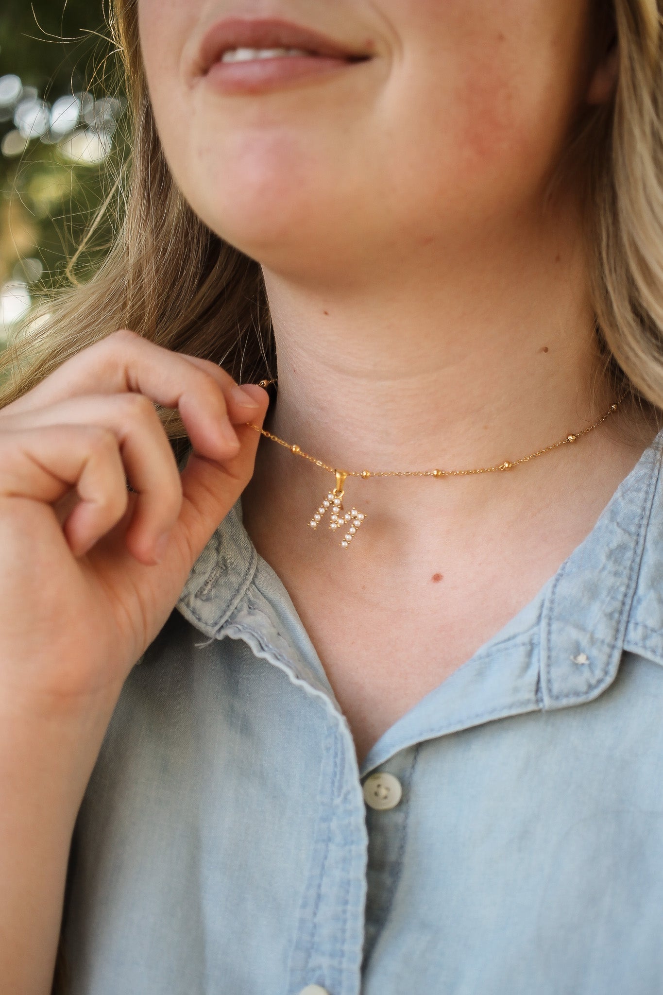 Personalized Pearl Initial Necklace - Elegant Monogram Jewelry Gift for Women - Perfect for Birthdays, Anniversaries & Special Occasions