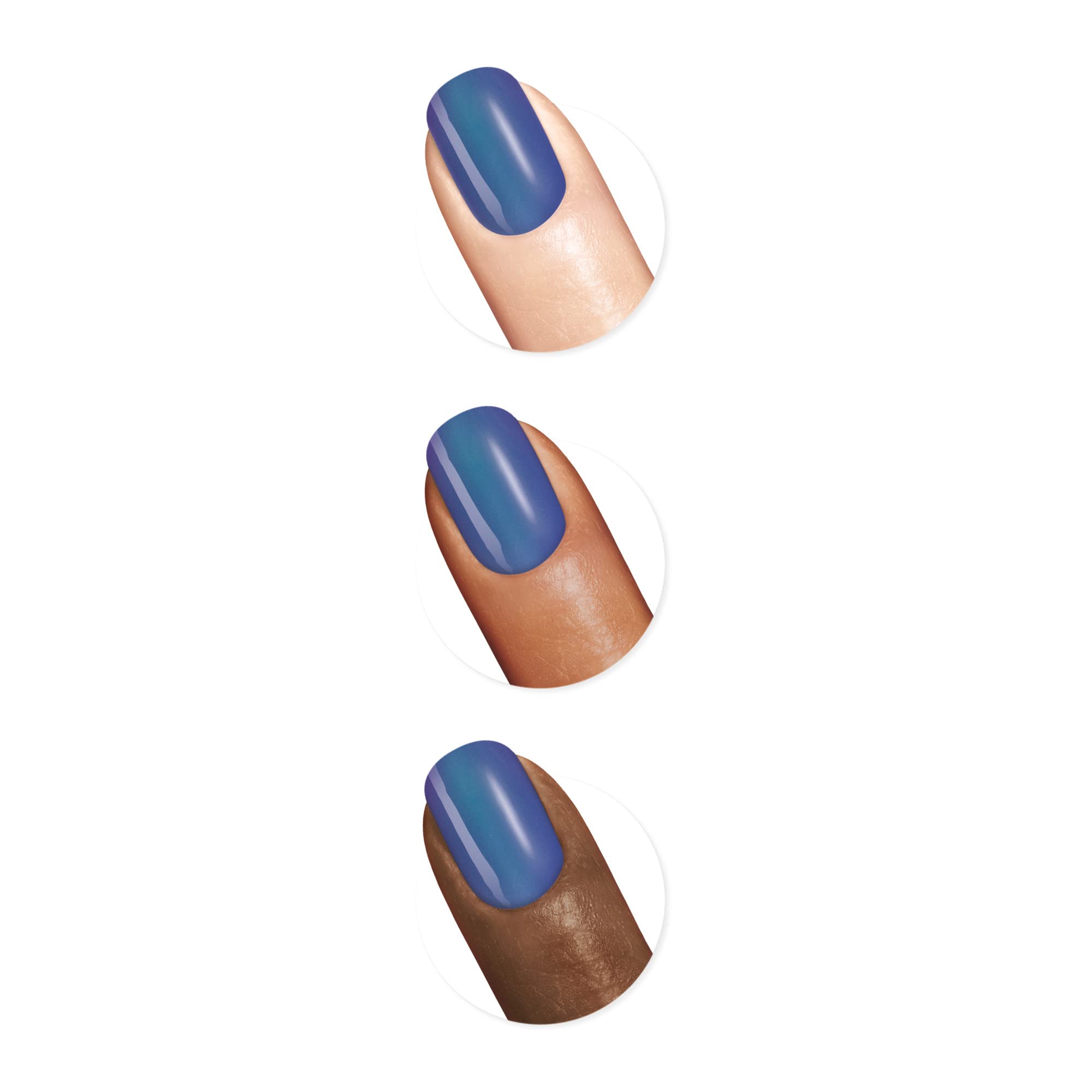 Sally Hansen Miracle Gel™ Hyp-nautical Blue Nail Polish - Long Lasting Gel-Like Formula, No UV Lamp Needed - Perfect for Summer, Beach Vacations & Everyday Wear