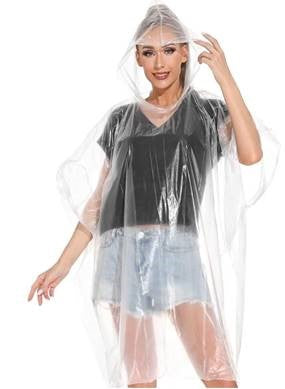 Tosca TCA019 Clear Raincoat for Women & Men - Lightweight Waterproof Rain Jacket for Outdoor Activities, Commuting & Hiking