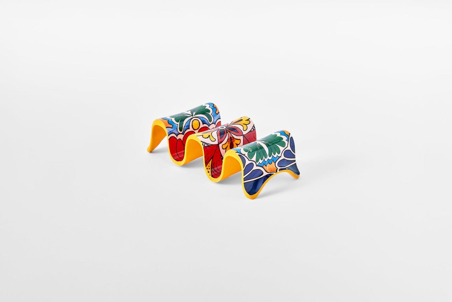 Premium Taco Holder Set - Blue & Yellow Stand for Multiple Tacos | Perfect for Taco Tuesday, Parties & Family Gatherings