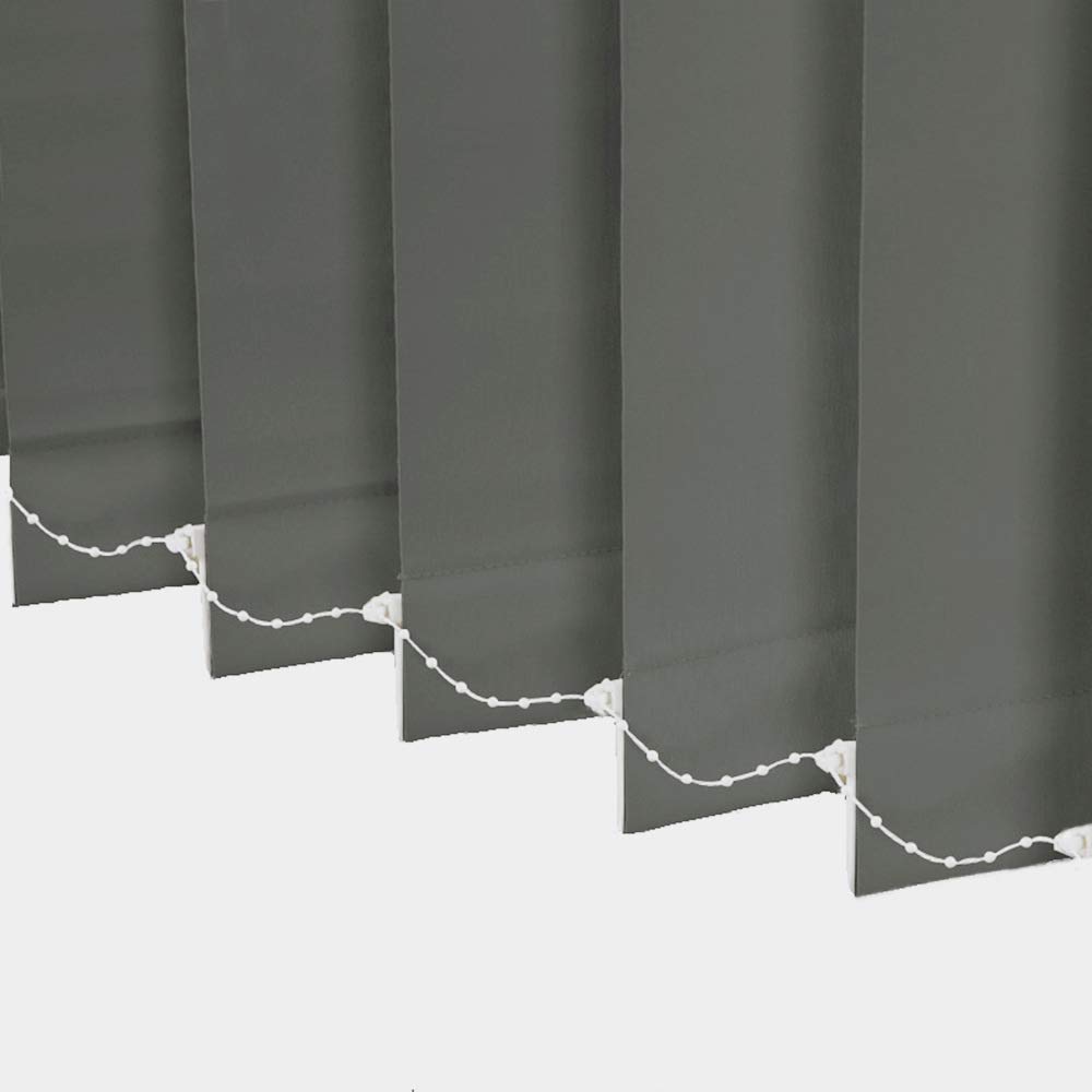 LETAU 100% Blackout Cordless Vertical Window Shades - 3 Inch Slat Fabric, Thermal Insulated, Energy Saving & UV Protection - Perfect for Bedroom, Living Room & Office Decor