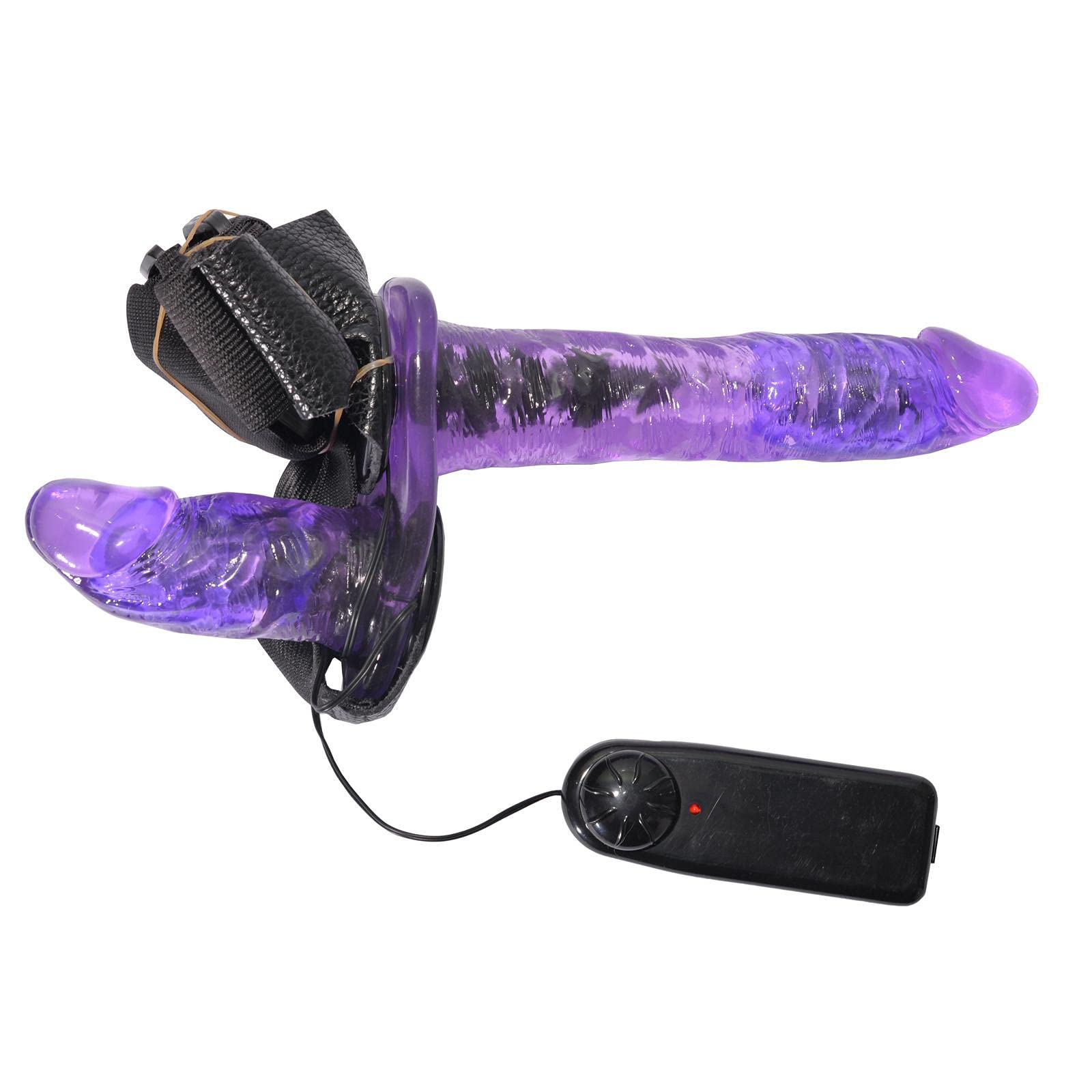 Realistic Vibrating Strap-On Dildo with Adjustable Harness - Purple Adult Sex Toy for Women & Couples - Lesbian, Solo Play & Couples Intimacy - Perfect for Role Play, BDSM & Spicing Up Your Sex Life