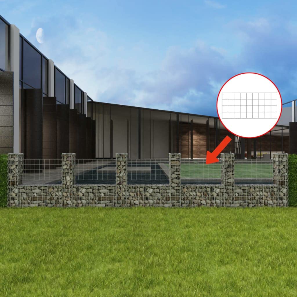 Galvanized Steel U-Shape Gabion Raised Bed Planter - 224.4