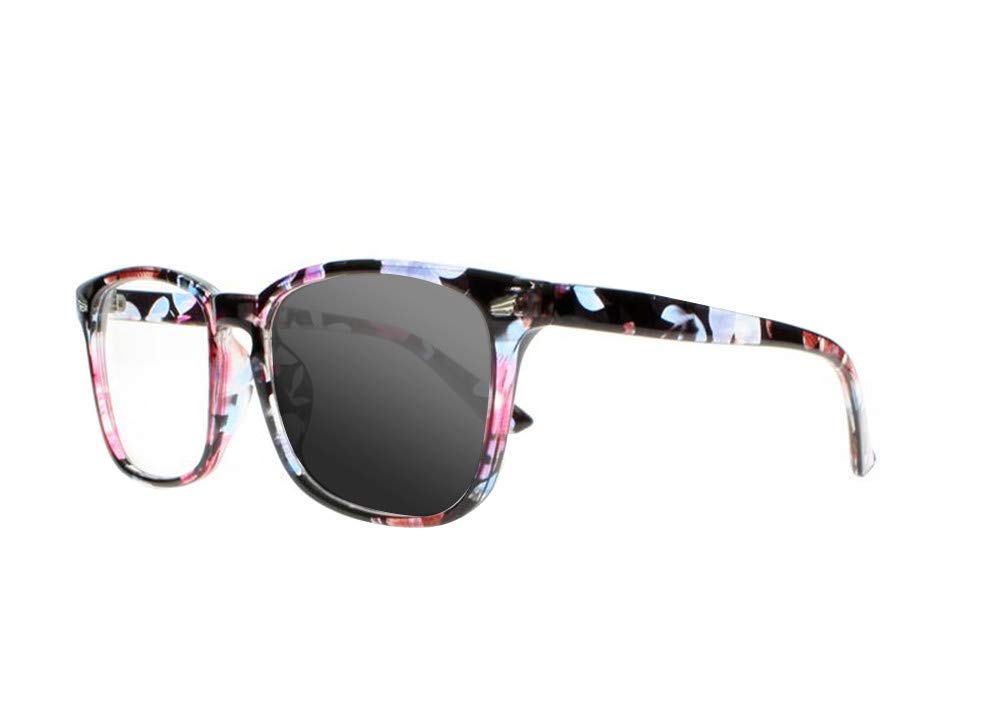 Blue Light Blocking Glasses for Computer & Reading - Anti UV Photochromic Lenses for Eye Strain Relief - Perfect for Office Work, Gaming & Screen Time