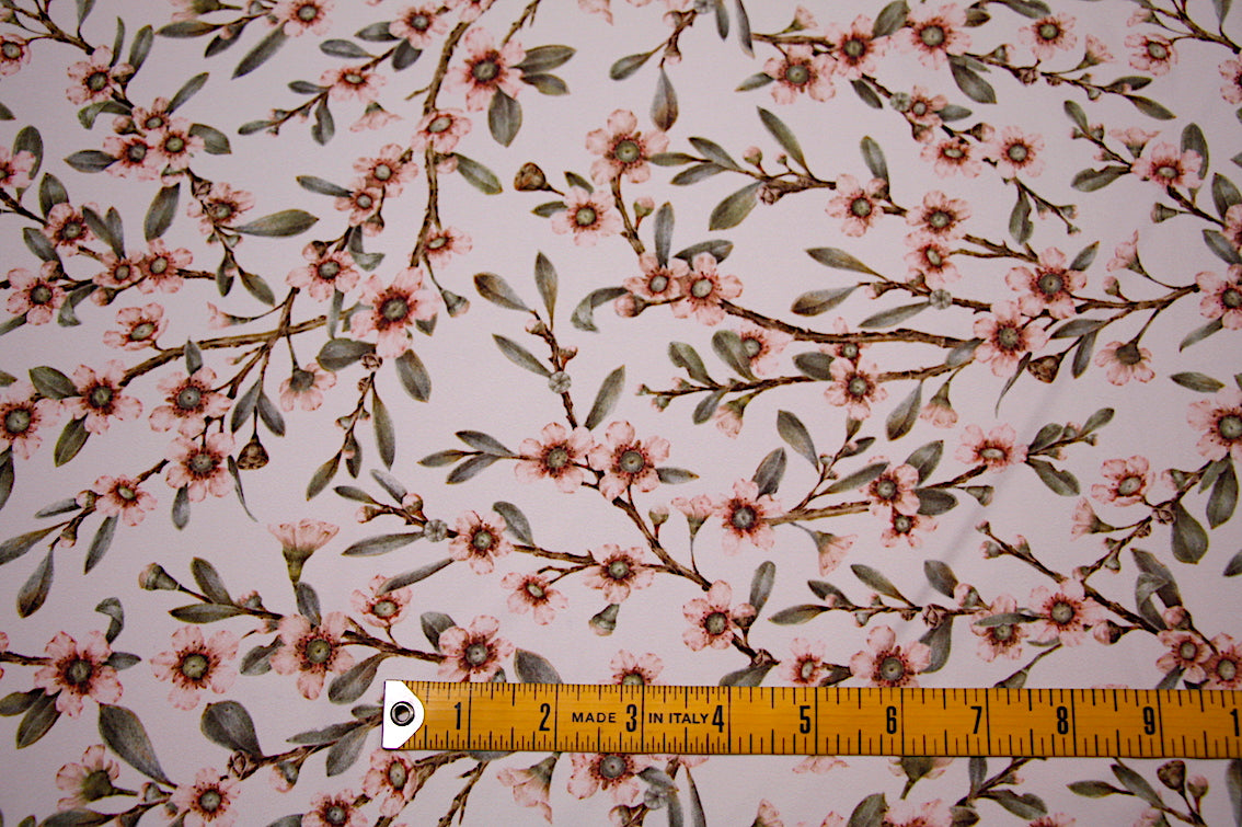 Premium Cherry Blossom Print Swimwear Fabric - Soft, Quick-Dry & UV Protection Material for Women's Swimsuits & Beach Cover-Ups - Perfect for Summer Vacations, Pool Parties & Tropical Getaways