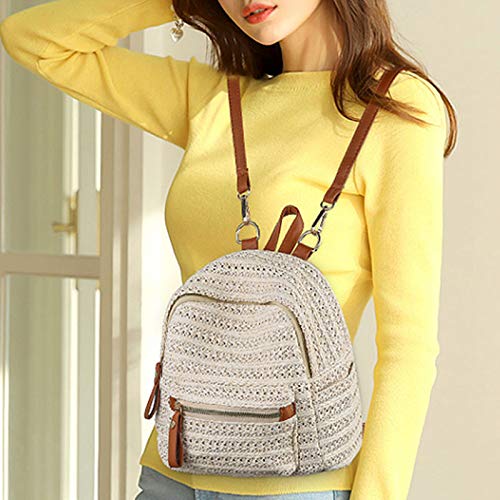 ZLM BAG US Handwoven Straw Backpack for Women - Bohemian Beach Purse, Casual Holiday Daypack - Perfect for Beach Outings, Summer Travel & Boho Fashion