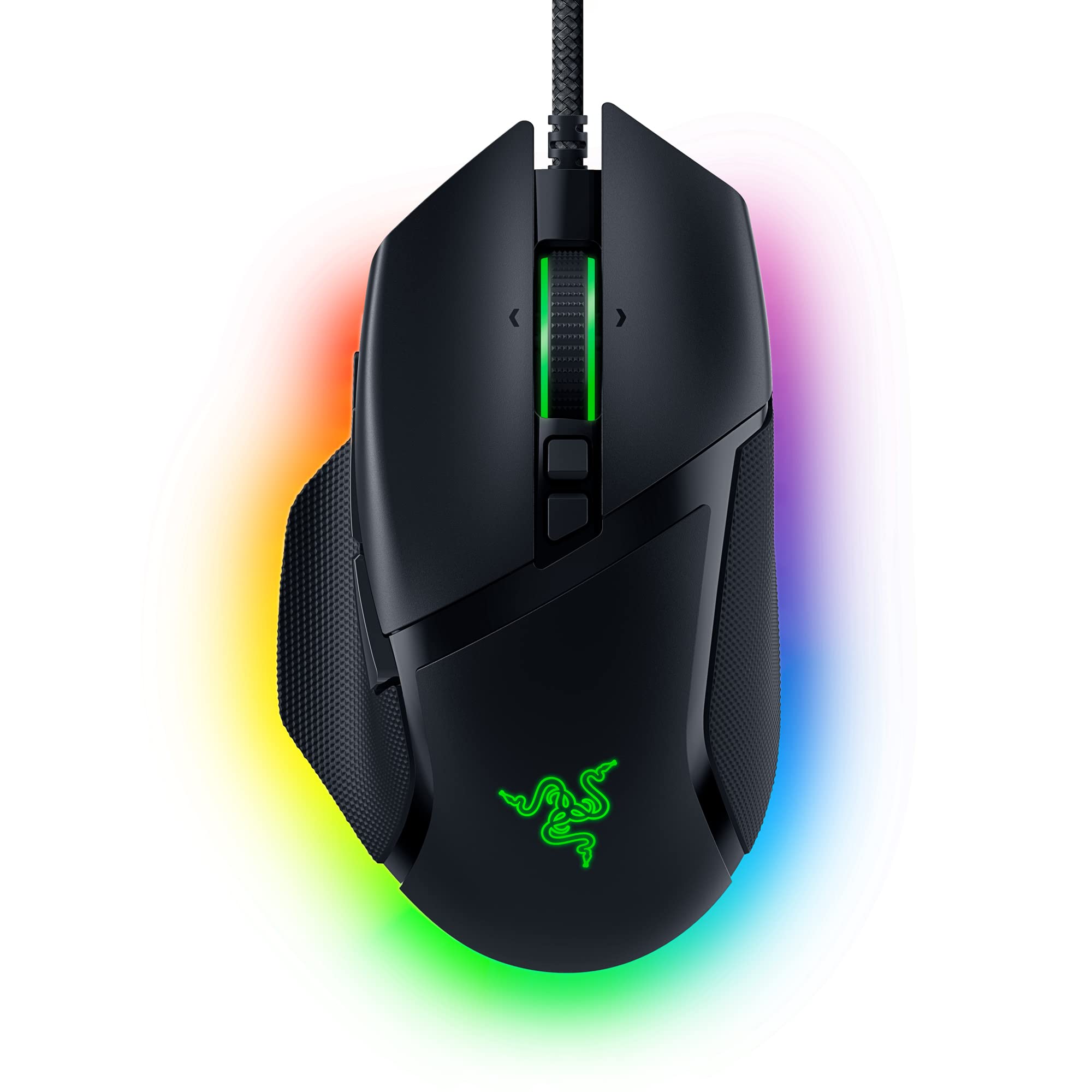 Razer Huntsman V2 Tenkeyless Optical Gaming Keyboard with Red Switches & Basilisk V3 Wired Customizable Gaming Mouse - Black RGB Mechanical Keyboard for Esports & FPS Gaming | Perfect Gaming Setup for PC, PS5, Xbox Series X