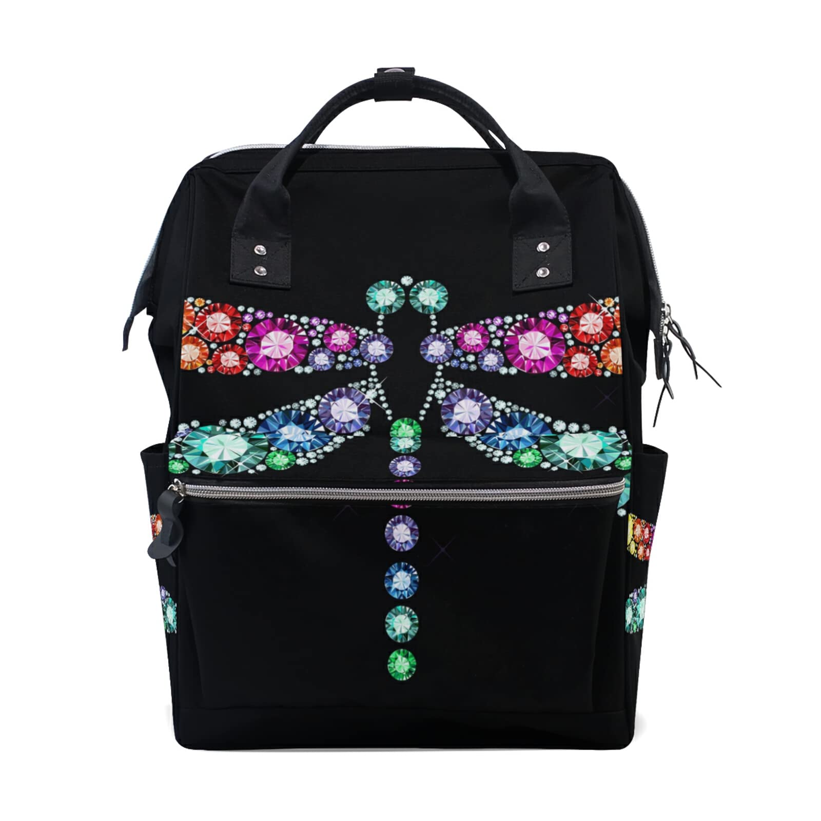 Stylish Laptop Backpack for Travel, School & Work - Durable Dragonfly Diaper Bag & Doctor Bag - Unisex Design for Men & Women - Perfect for Commuting, Business Trips & College Campus Use