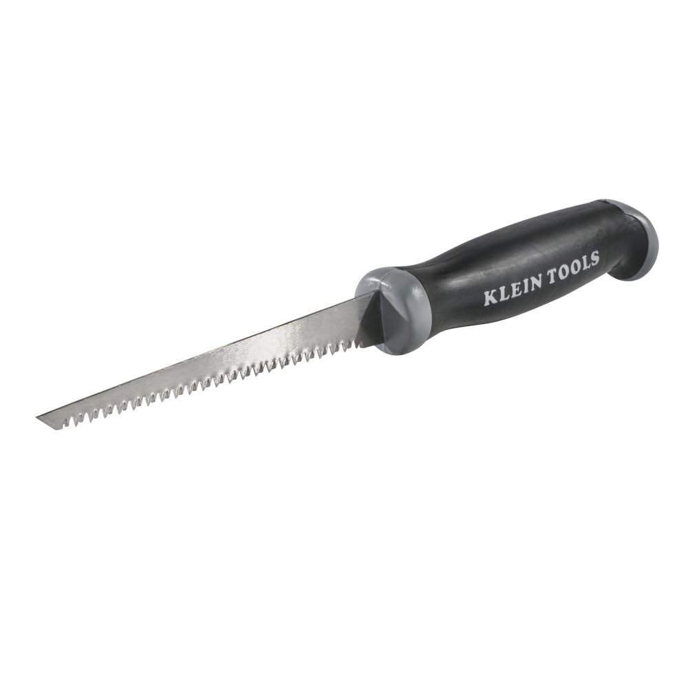 Klein Tools 725 Jab Saw with Triple Ground Teeth - Premium Carbon Steel Blade for Cutting Drywall, Wallboard, Plywood & Plastic - Ideal for Construction, Renovation & DIY Projects