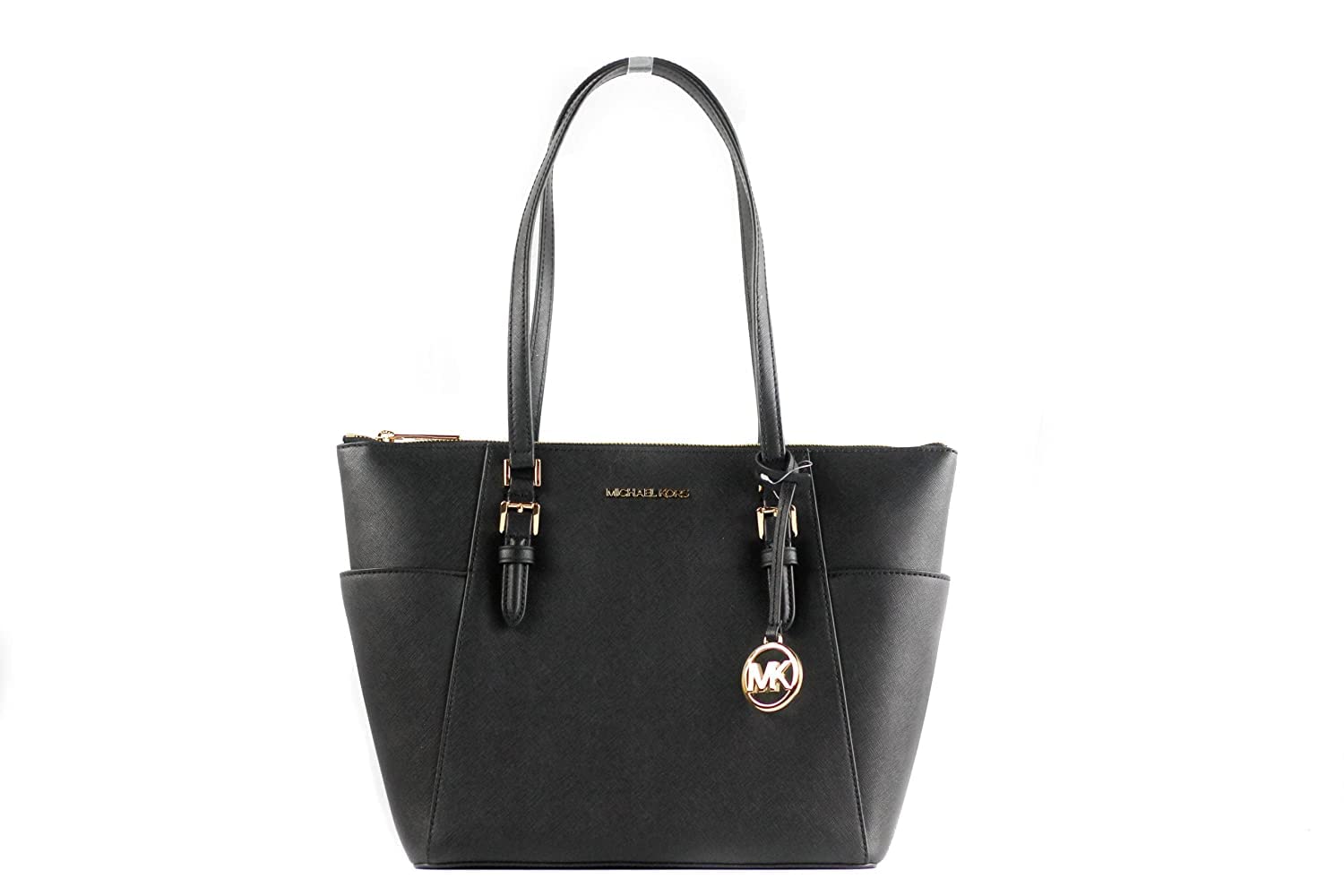 Michael Kors Charlotte Large Top Zip Tote Bag for Women - Stylish Designer Handbag for Work, Travel & Everyday Use | Premium Leather Shoulder Tote with Spacious Interior