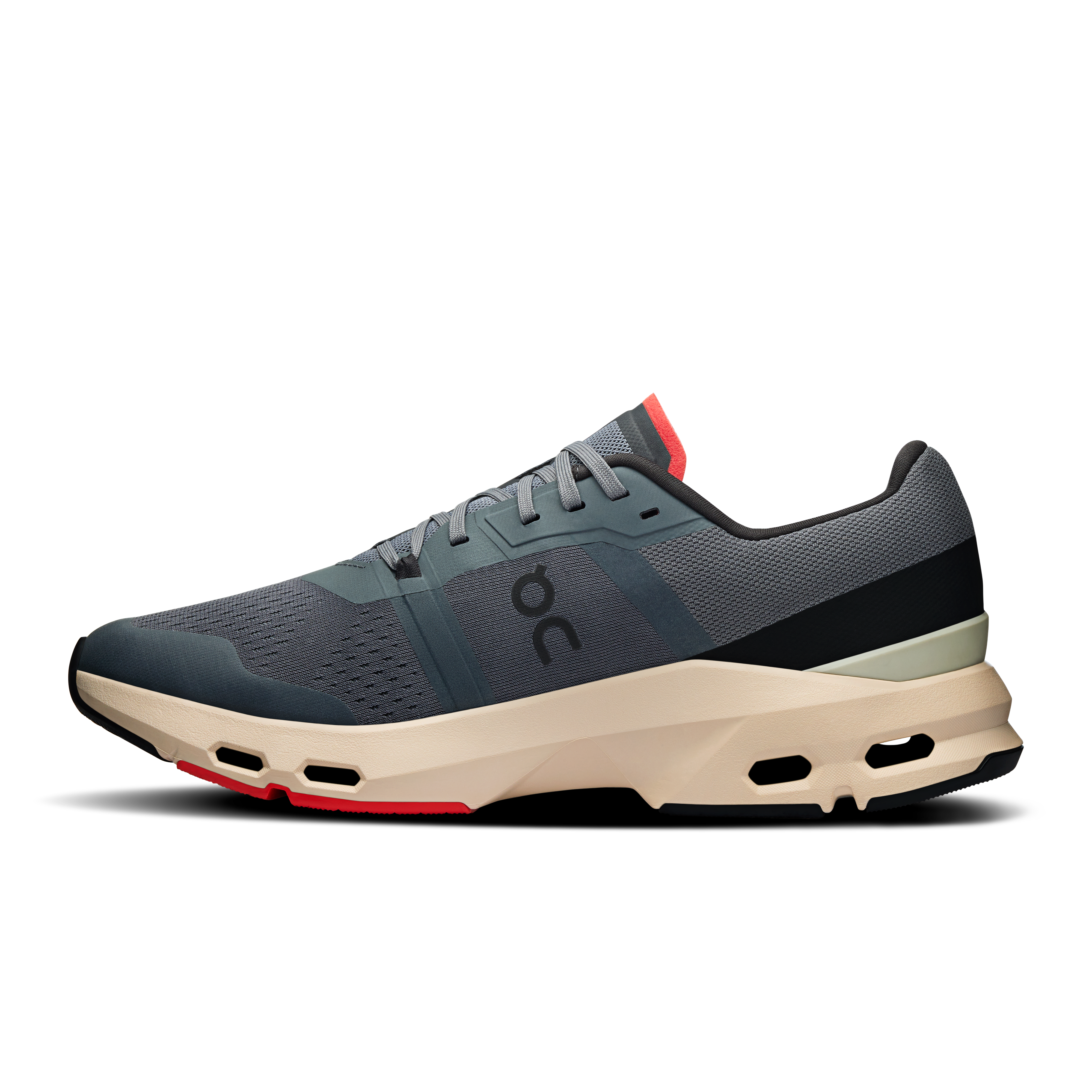 On Running Men's Cloudpulse Running Shoes - Lightweight & Breathable Sneakers for Jogging, Gym & Casual Wear (Stone/Red)