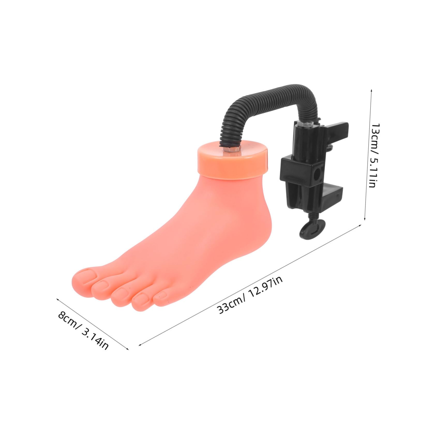 Professional Nail Art Training Mannequin Foot - Bendable Fake Toe Model for Salon Practice & Nail Art Design - Perfect for Beginners, Students & Professionals (Pink) | Ideal for Nail Tech Training, DIY Nail Art & Salon Demonstrations