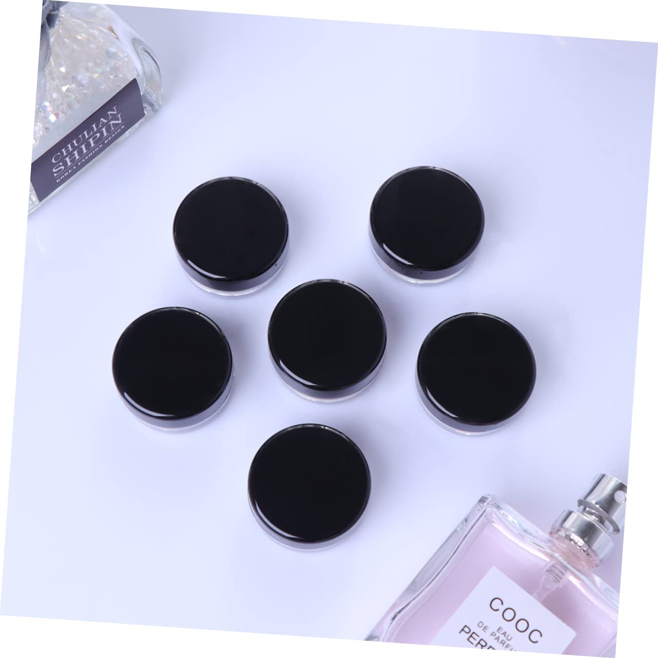 FRCOLOR 150 Pcs Clear Empty Cosmetic Jars - Refillable Lip Gloss Organizer, Eyeshadow Pigment Containers, Lotion Pots & Makeup Powder Holders - Portable Travel Size for DIY Beauty & Salon Use