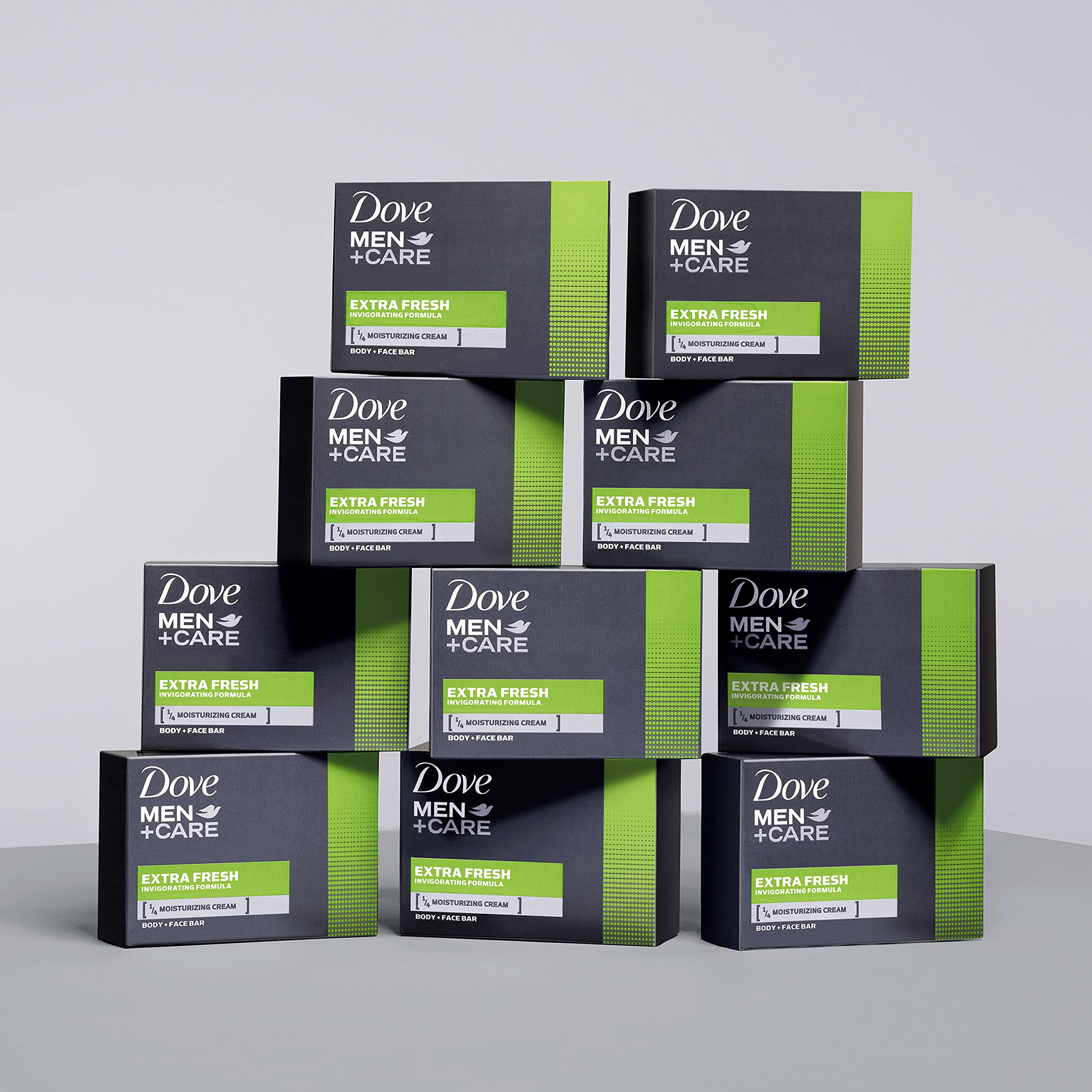 DOVE MEN + CARE 3-in-1 Body, Face & Shaving Cleanser - Hydrating & Refreshing Skin Wash, More Moisturizing Than Bar Soap (3.75 oz, 6 Bars) - Ideal for Gym, Travel & Daily Shower Routine