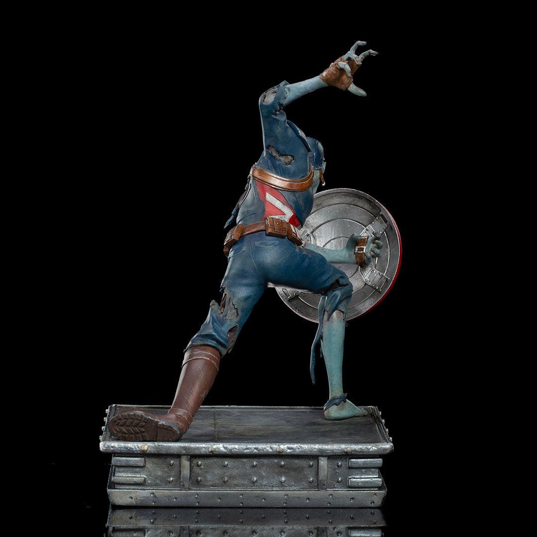 Iron Studios What If... Captain America Zombie Art Scale 1/10 Statue - Marvel Zombies Collectible for Display & Home Decor