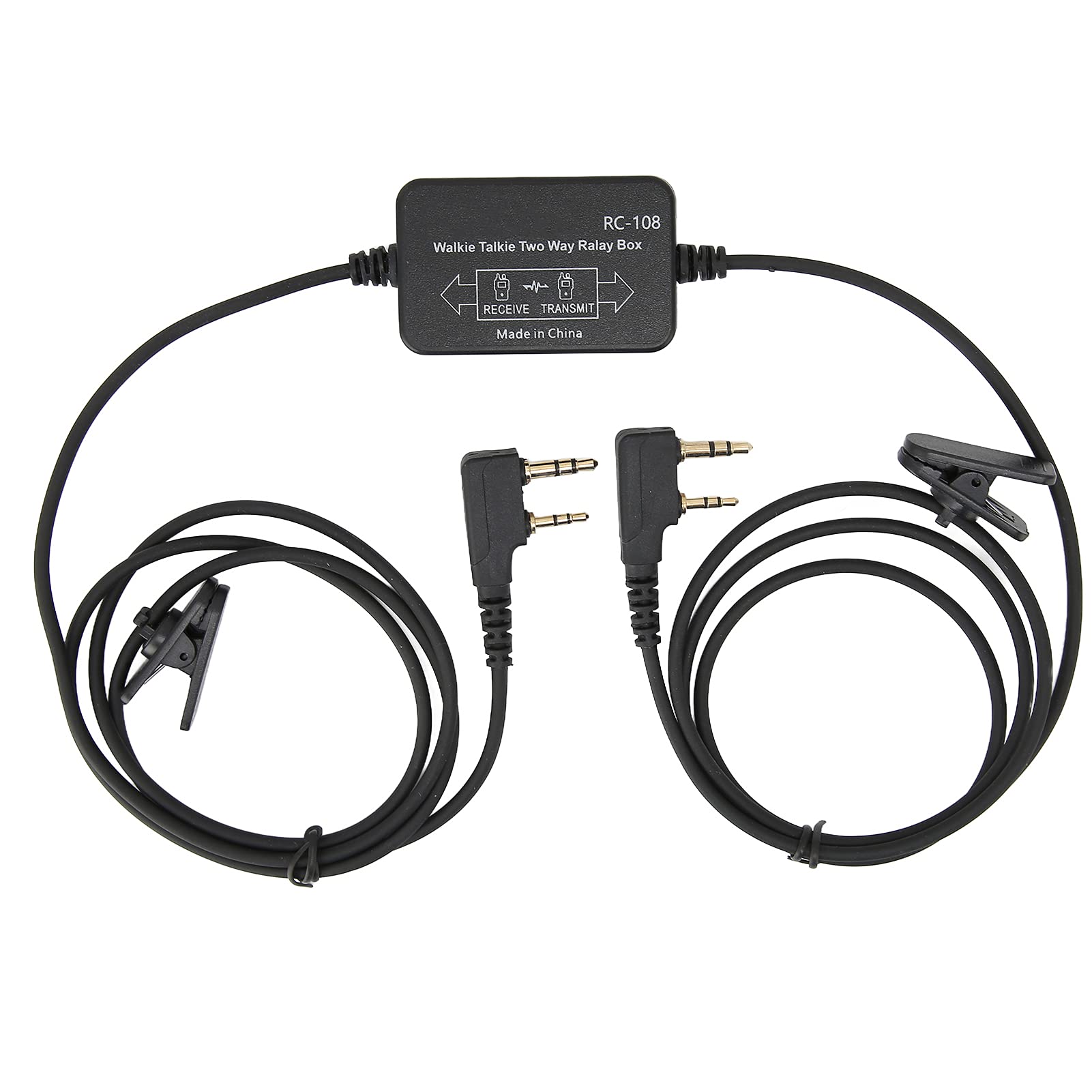 RC-108 Relay Box - Two-Way Radio Repeater for Handheld Walkie Talkies | Portable Intercom System for Clear Communication in Outdoor, Construction & Security Scenes
