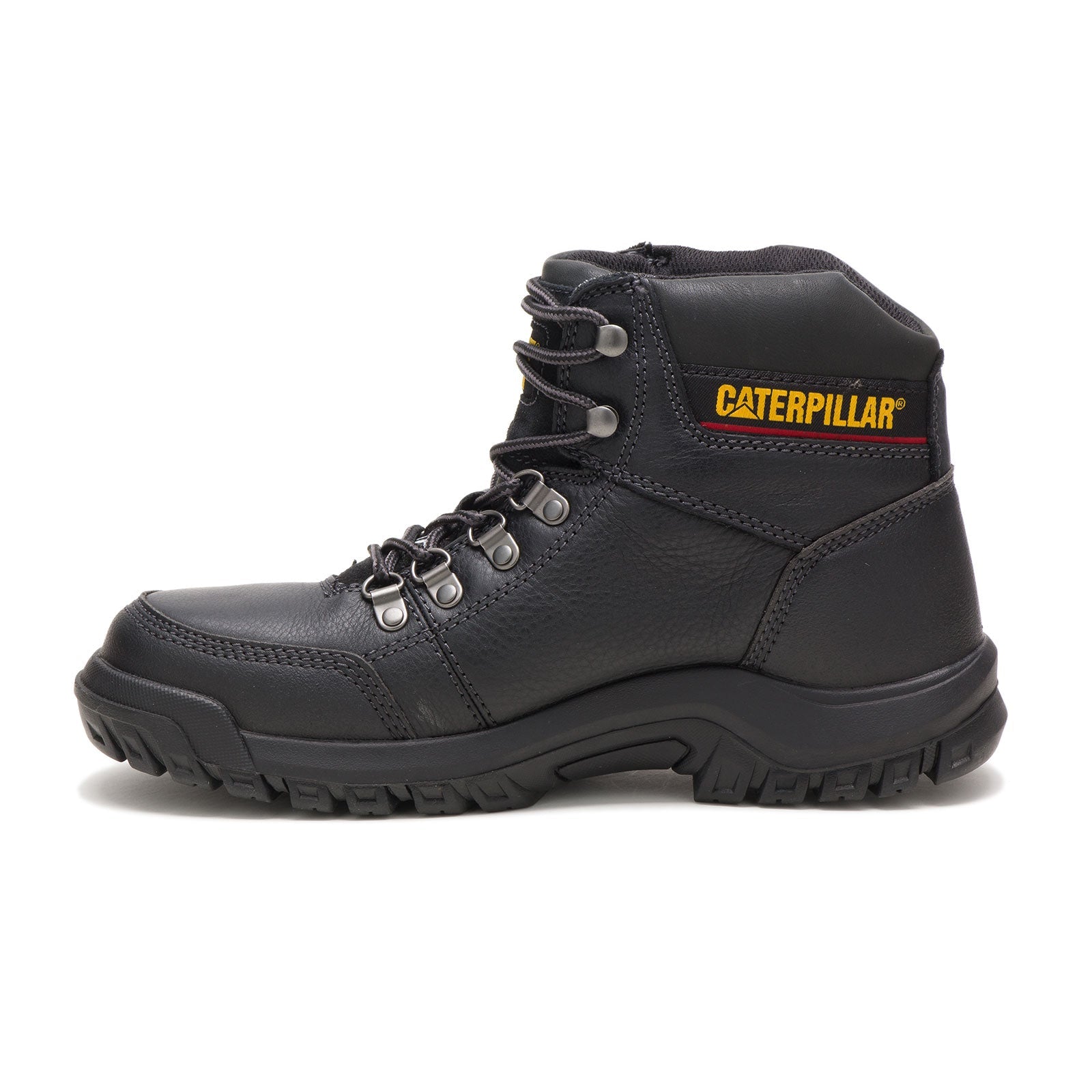 Black Steel Toe Work Boots for Men - Heavy Duty Safety Shoes for Construction & Industrial Work | OSHA Compliant Work Footwear