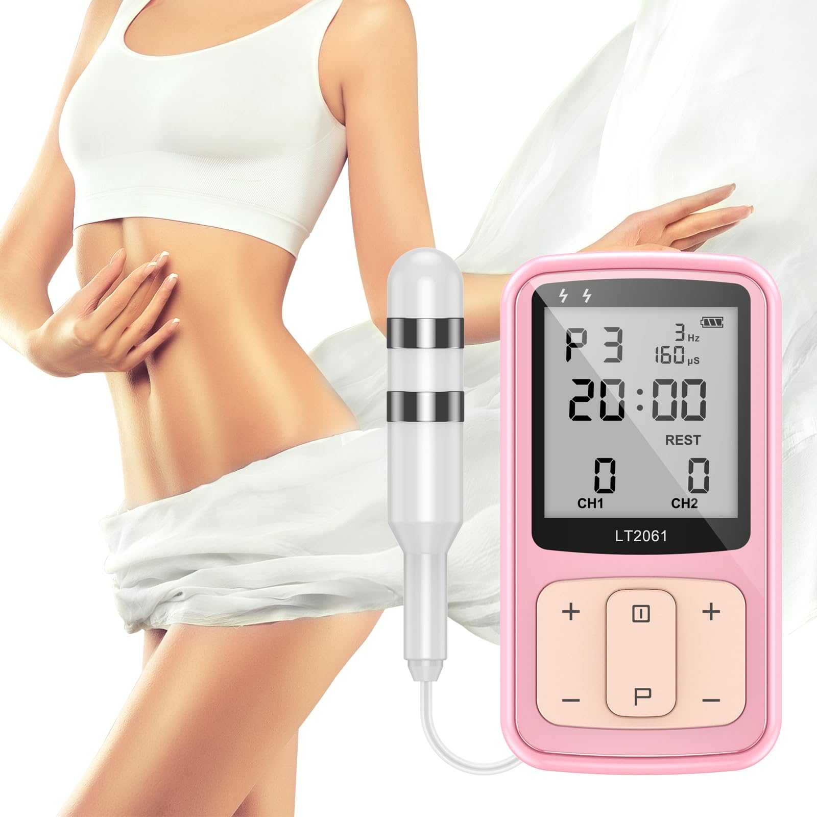 Electric Kegel Exerciser for Women - Pelvic Floor Strengthening Device, Incontinence Relief & Muscle Stimulator (Pink) | Perfect for Postpartum Recovery, Bladder Control & Intimate Wellness at Home