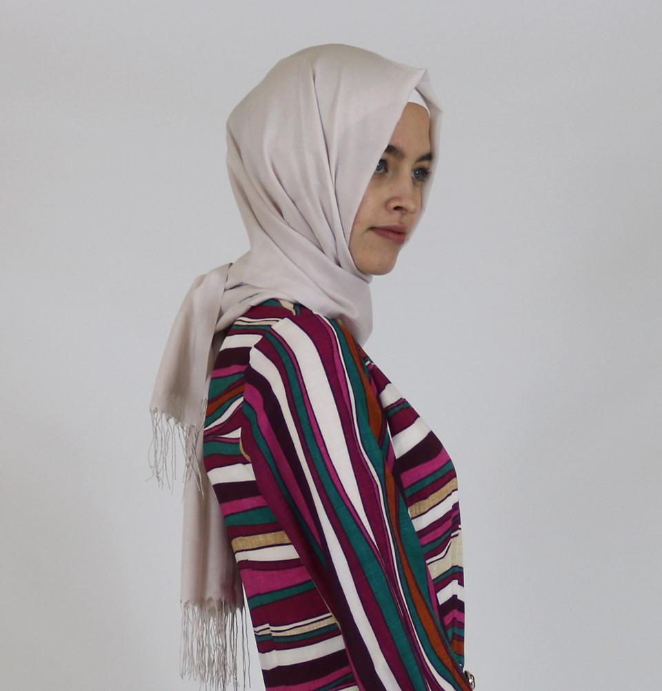 Aker Ince Hijab Shawl #381 Powder Pink - Soft Muslim Headscarf for Women, Modest Fashion, Prayer & Everyday Wear