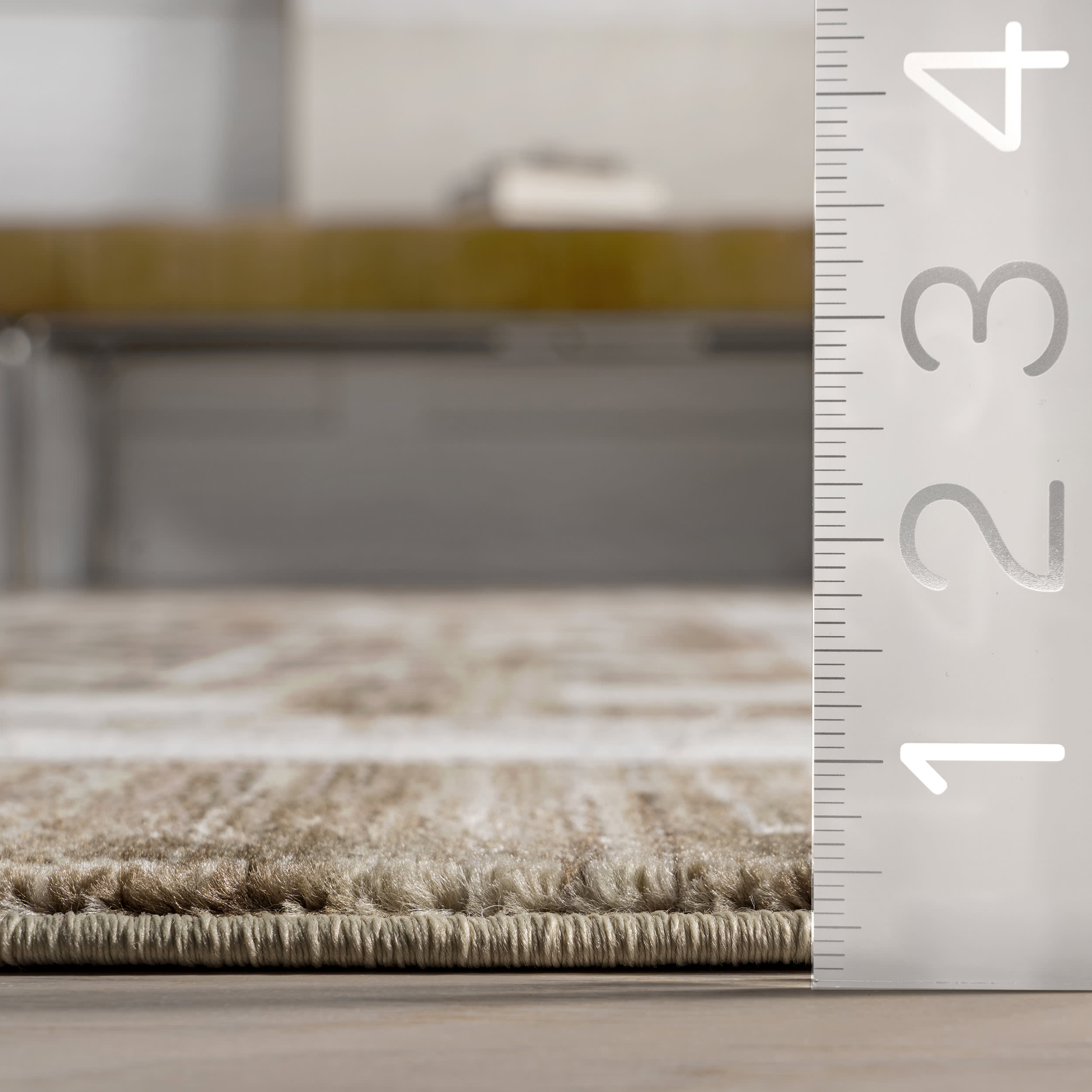 Stylish Agave Geometric Fringed Brown Area Rug - Boho Chic Home Decor for Living Room, Bedroom & Office