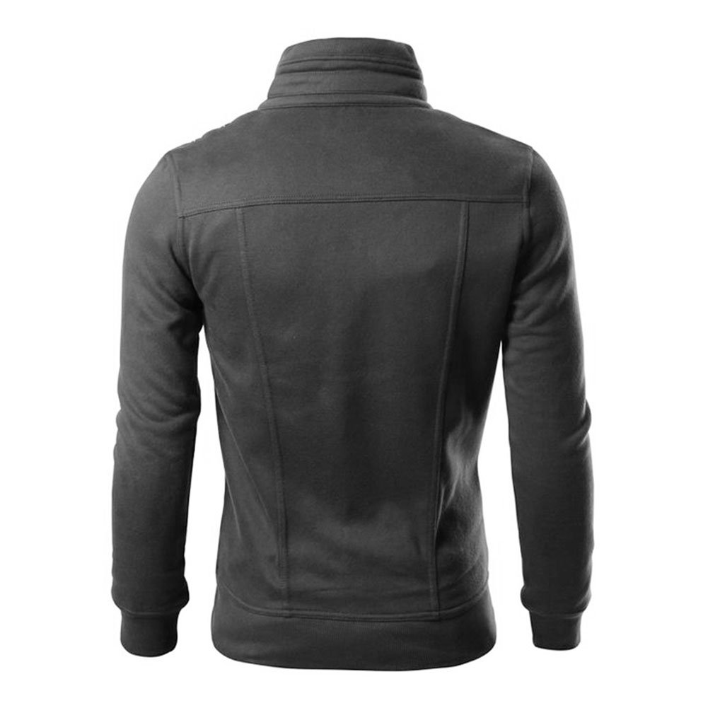 Men's Slim Fit Fleece Zipper Jacket - Lightweight Winter Coat for Outdoor Activities & Casual Wear