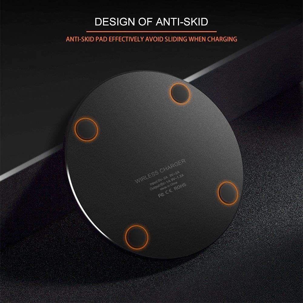 20W Fast Wireless Charging Pad - Qi-Certified Wireless Charger Compatible with iPhone 16 Pro Max/15/14/13/12/11/X/XS/8 Plus, AirPods Pro/4, Samsung Galaxy S25/S24/S23/S22/S21/S20/S10/Note 20/10 (Grey) - Perfect for Bedside, Office & Car Use