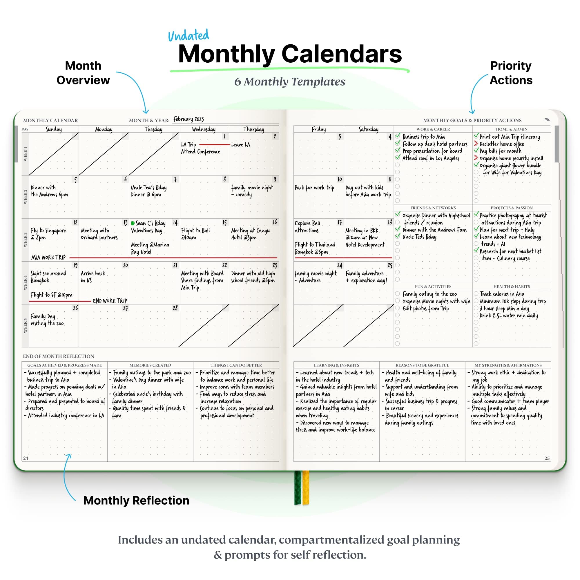 Roterunner B5 Purpose Planner Notebook 7.5